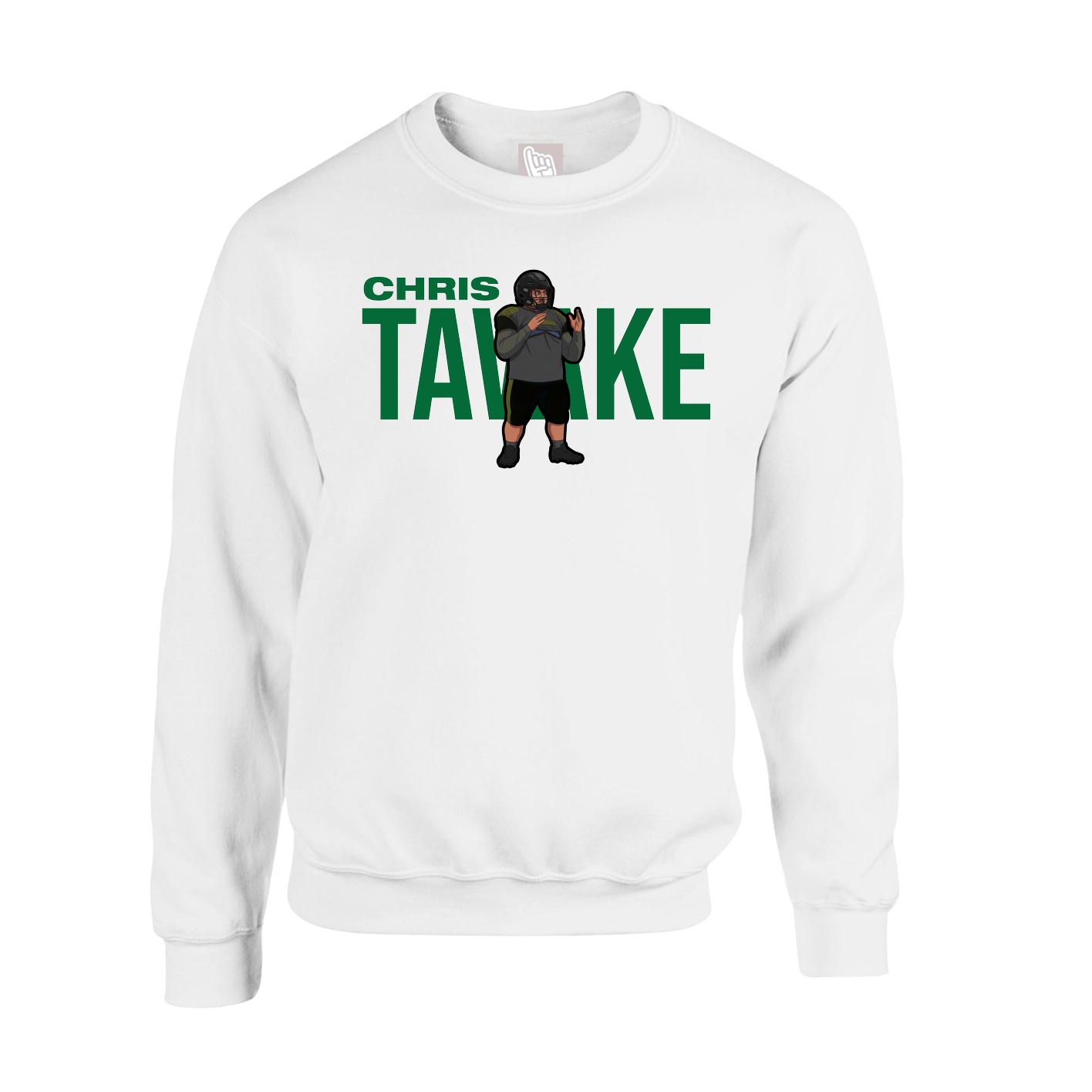 Fleece Crew — Player Name in White