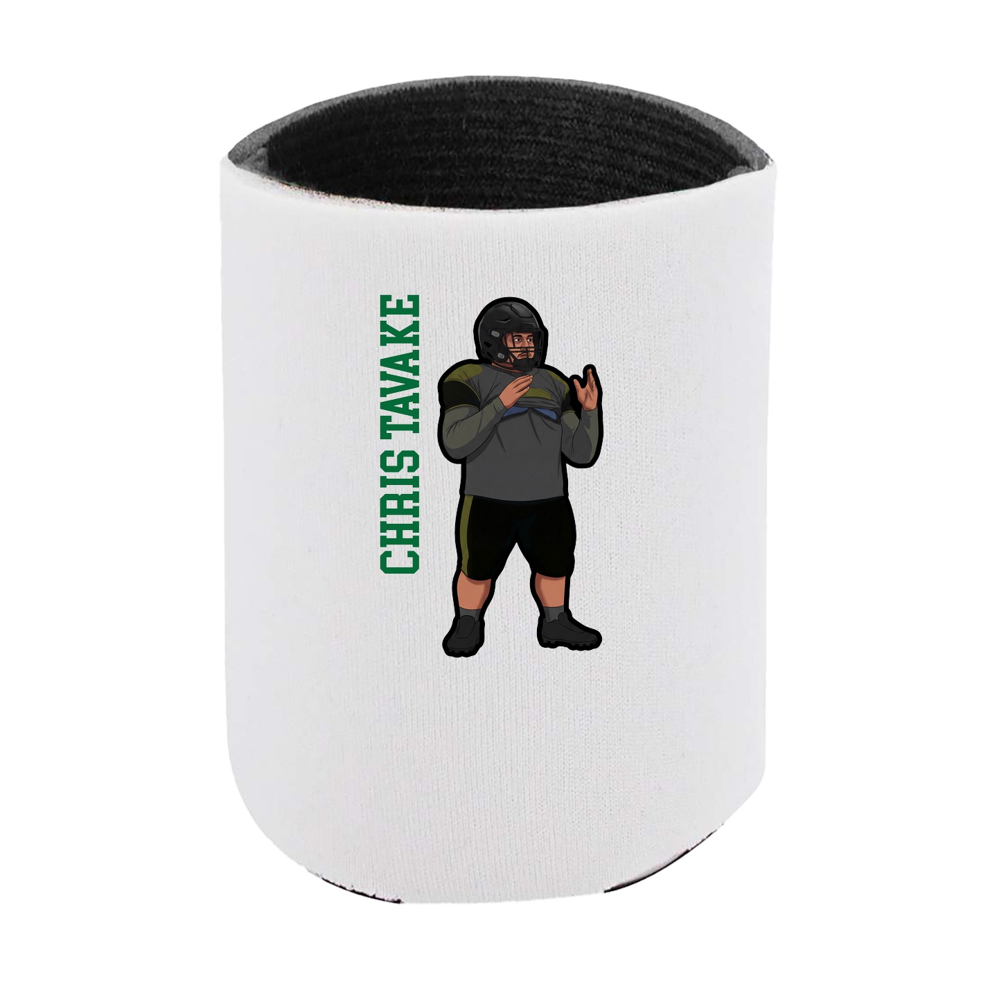 Can Holder — Name Vertical in White
