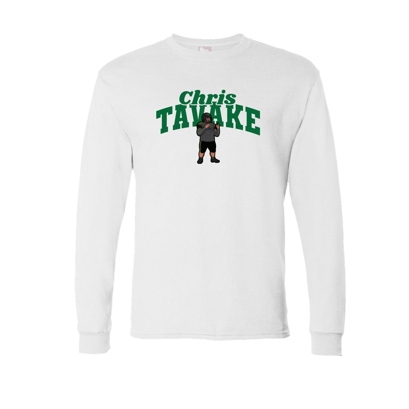 Long Sleeve Tee — Signature Arch in White