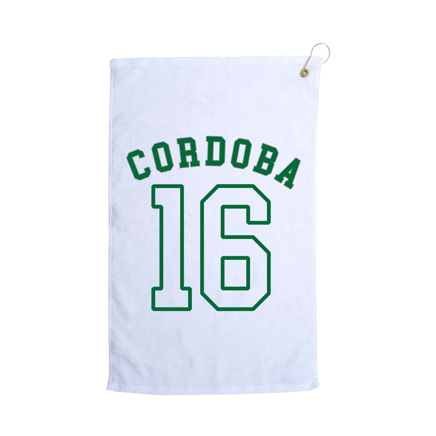 Golf Towel — Shirsey Arch in White
