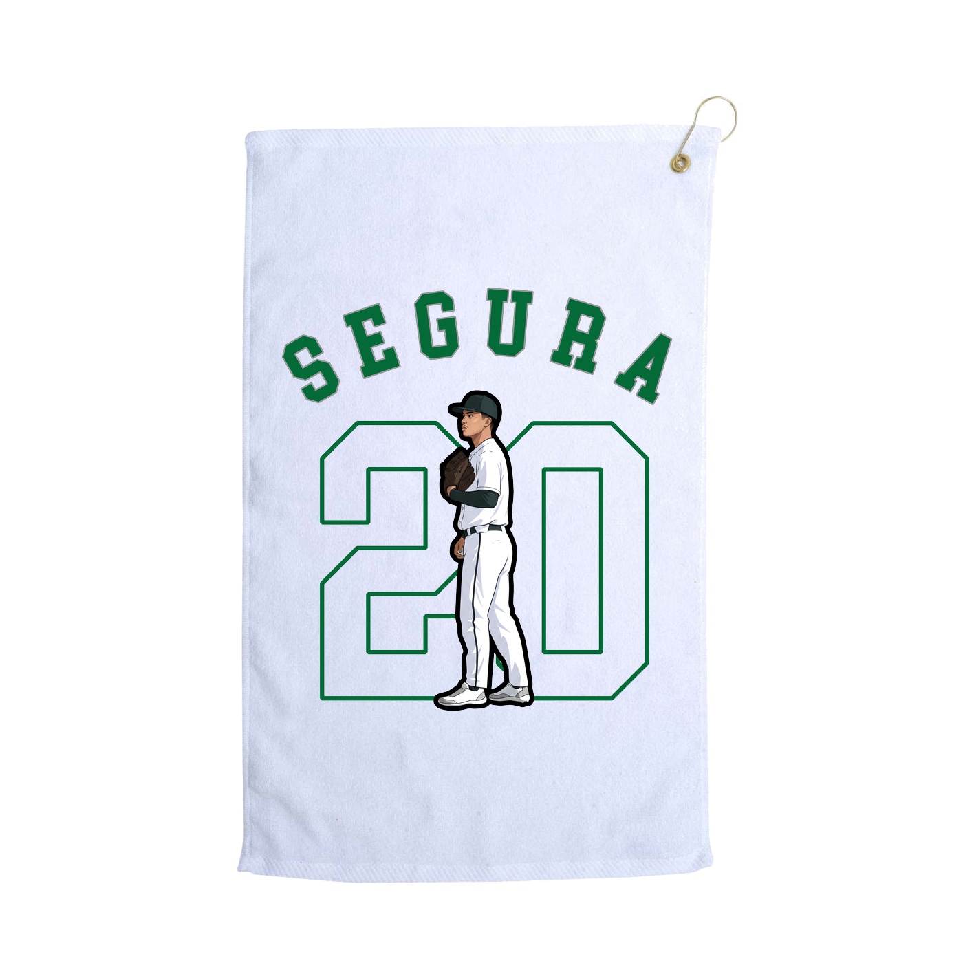 Golf Towel — Shirsey Arch in White