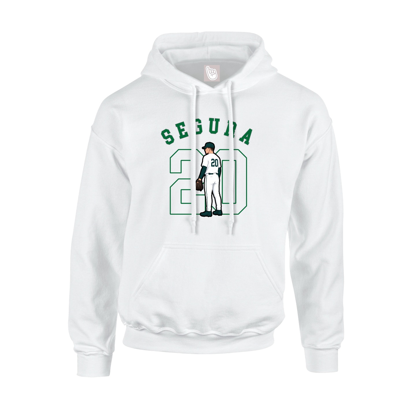 Youth Hoodie — Shirsey Arch in White