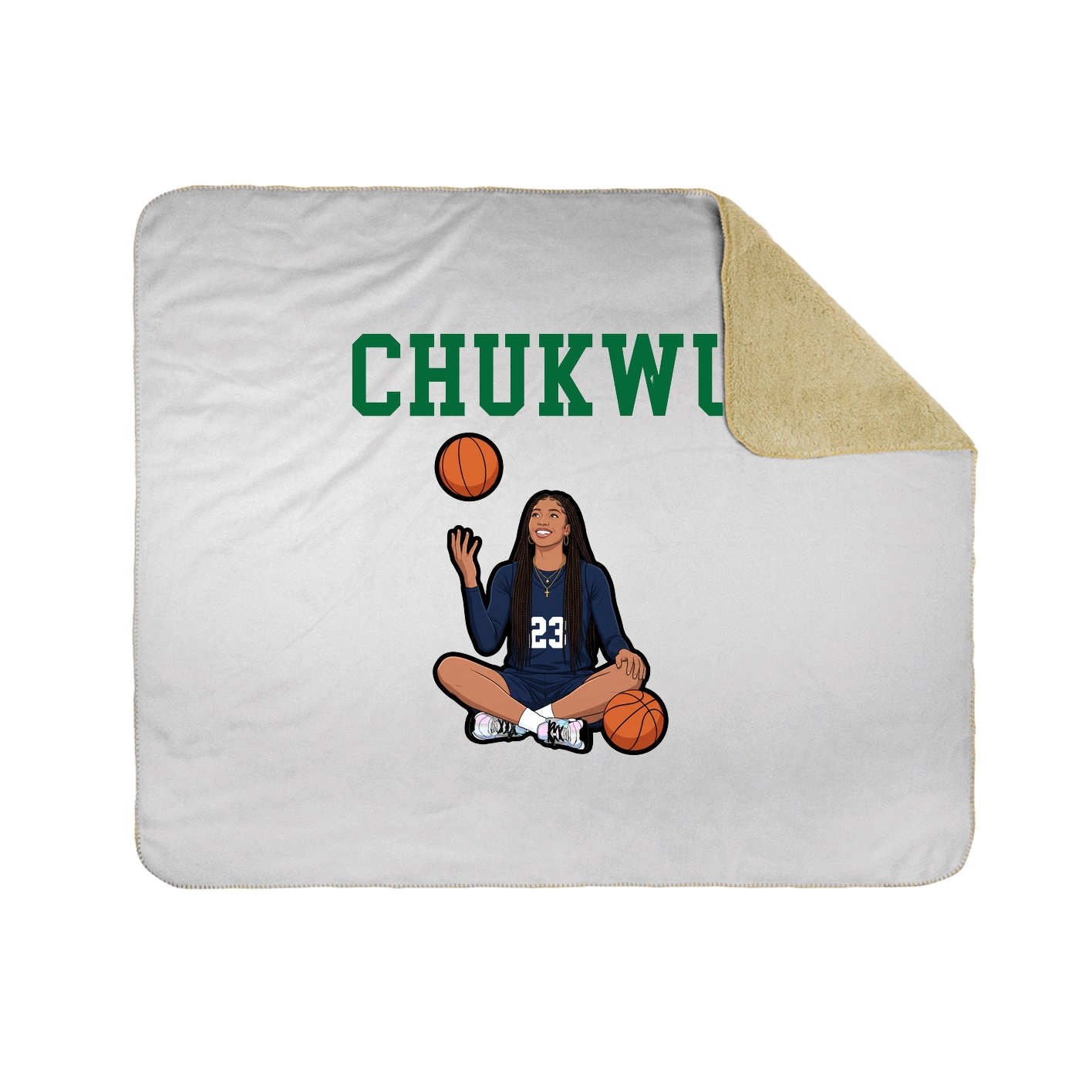 Throw Blanket — Shirsey in White