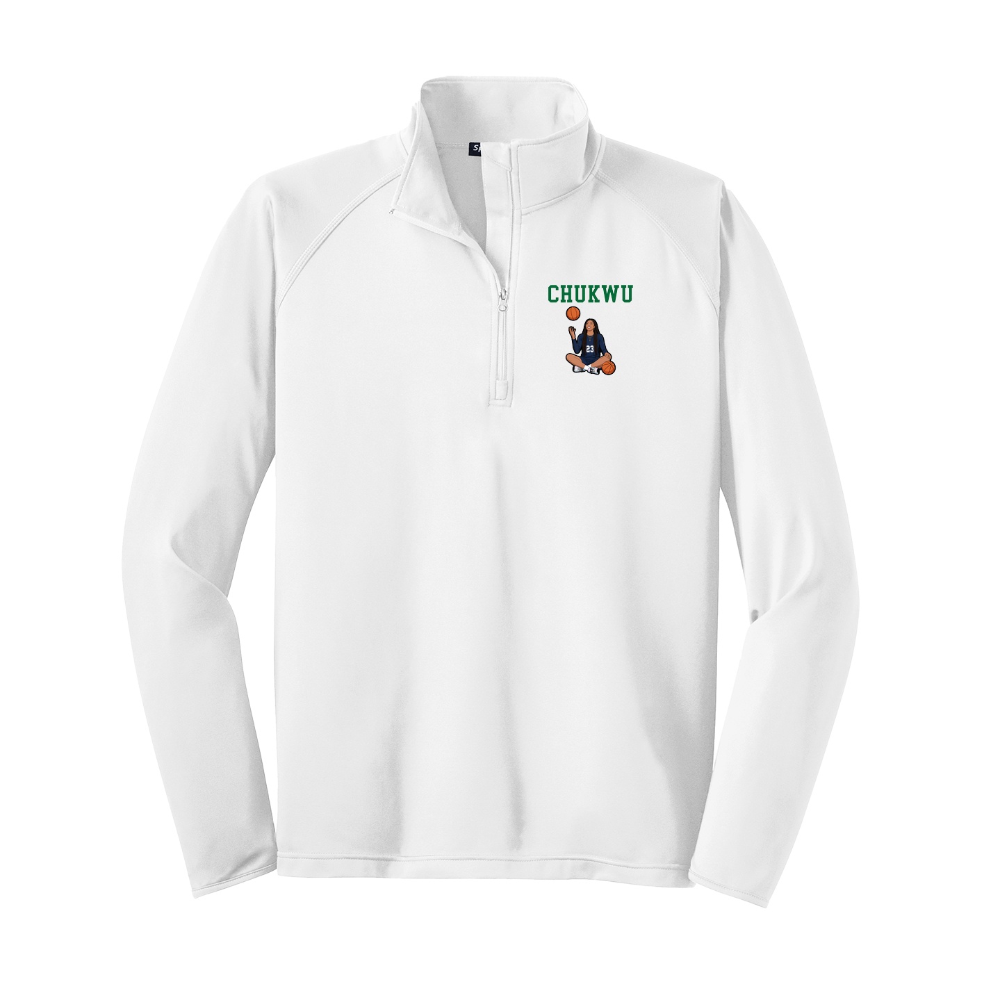 Q-Zip Pullover — Shirsey in White