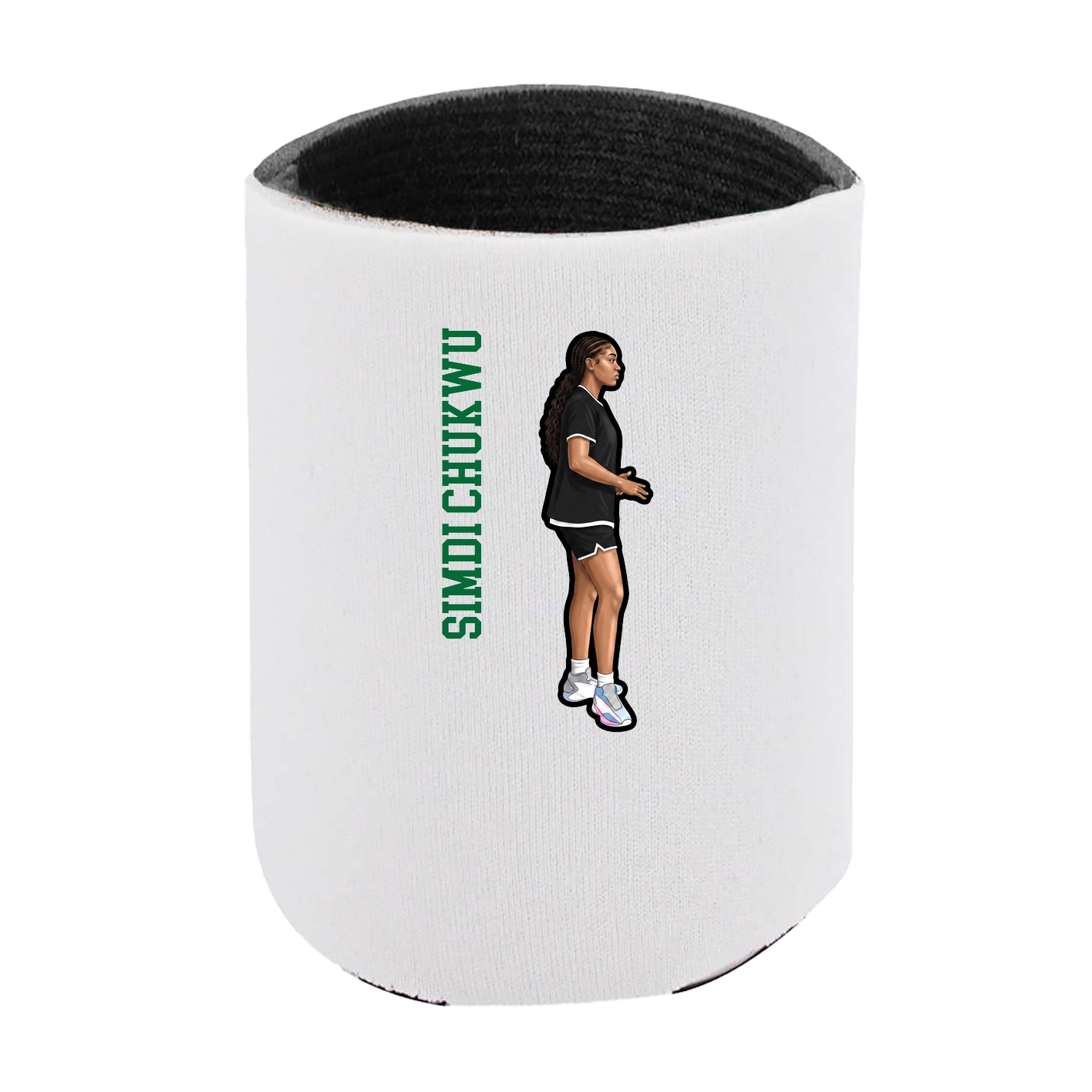 Can Holder — Name Vertical in White