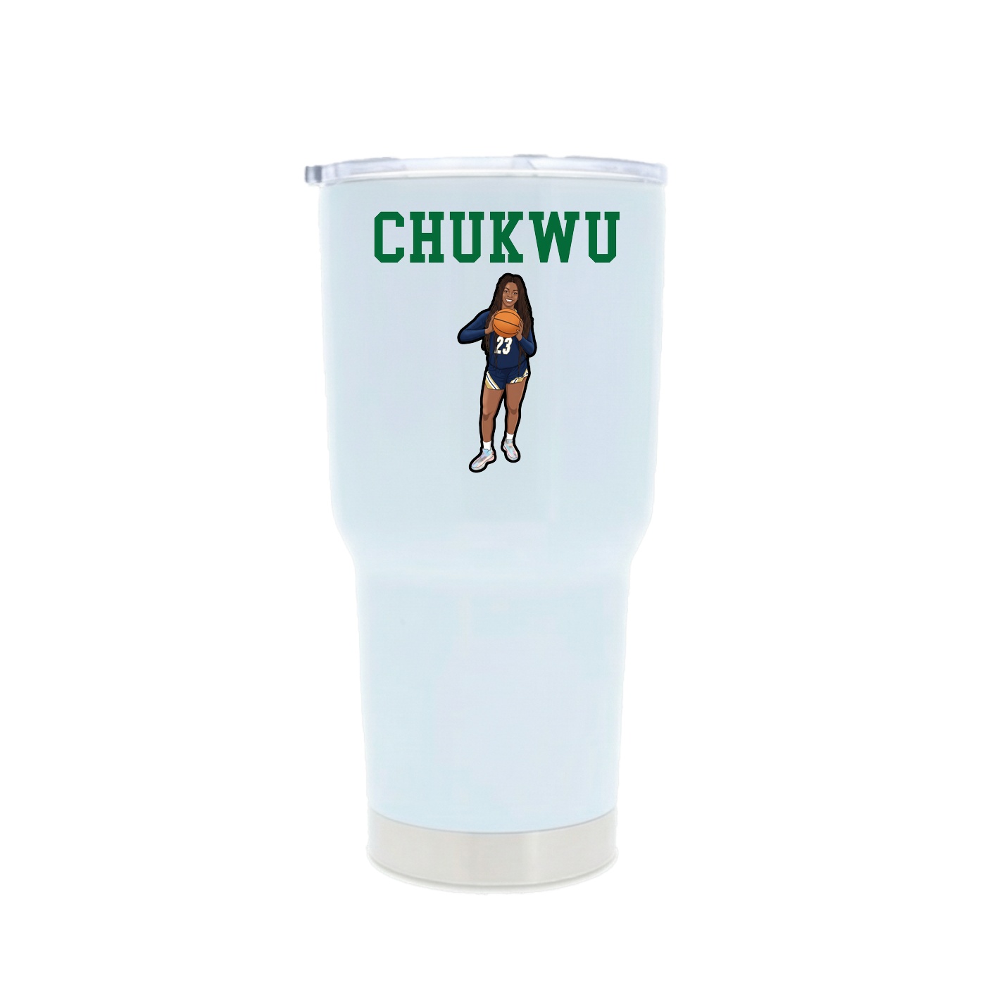 30oz Stainless Steel Tumbler — Shirsey in White