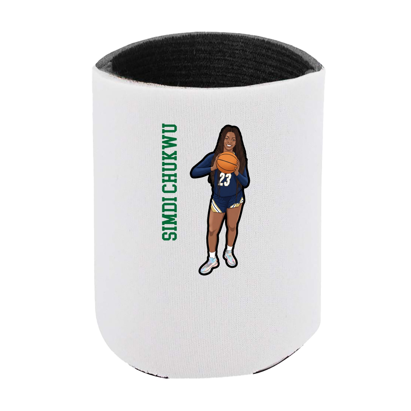 Can Holder — Name Vertical in White