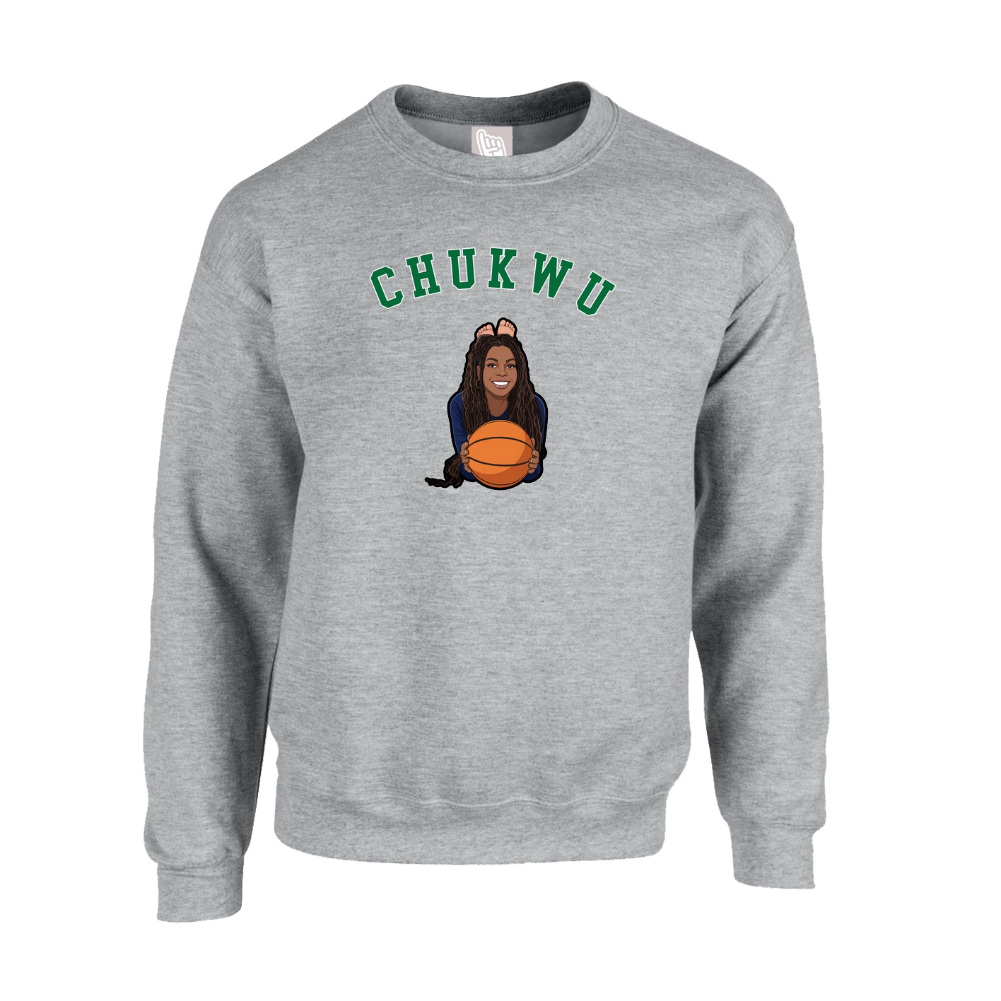 Fleece Crew — Shirsey Arch in Grey
