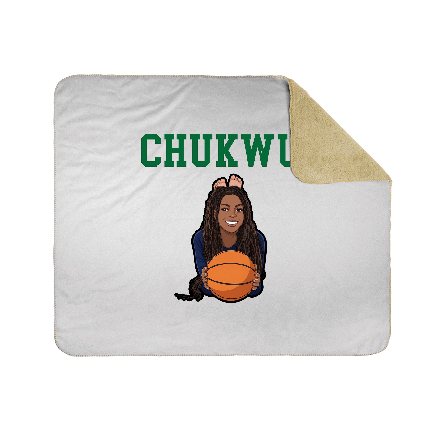 Throw Blanket — Shirsey in White