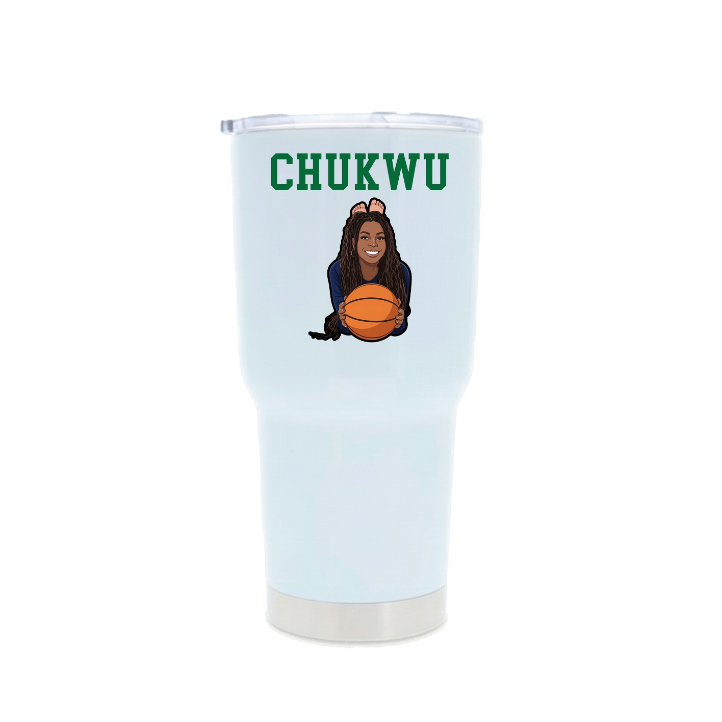 30oz Stainless Steel Tumbler — Shirsey in White
