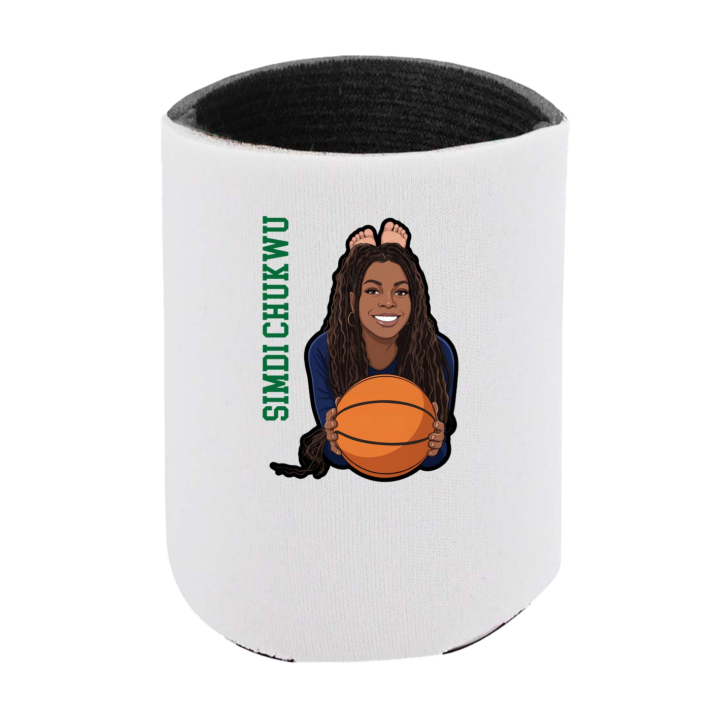 Can Holder — Name Vertical in White