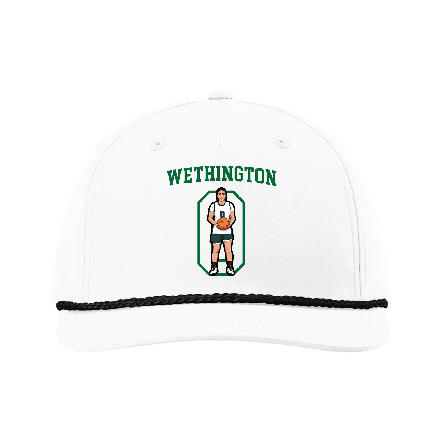 Five-Panel Classic Rope Cap — Shirsey in White