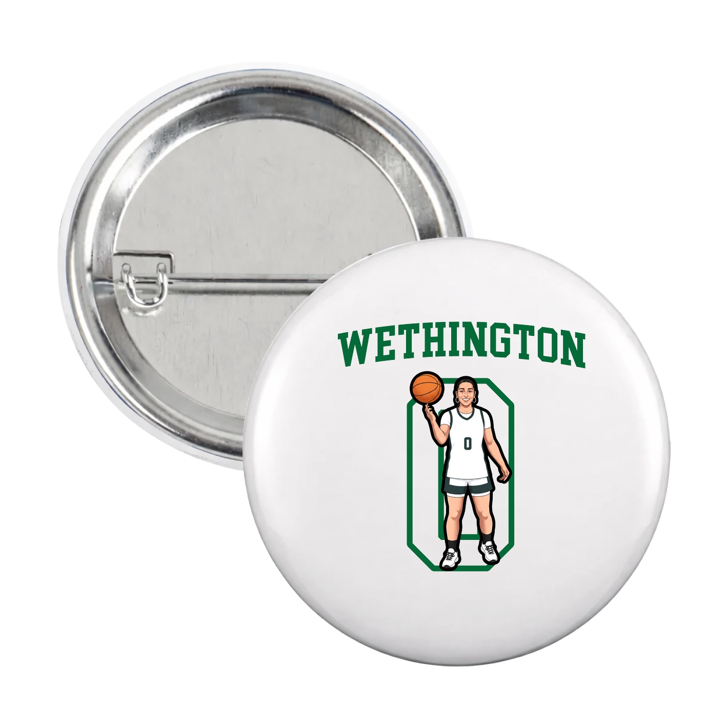 Game Day Button — Shirsey in White