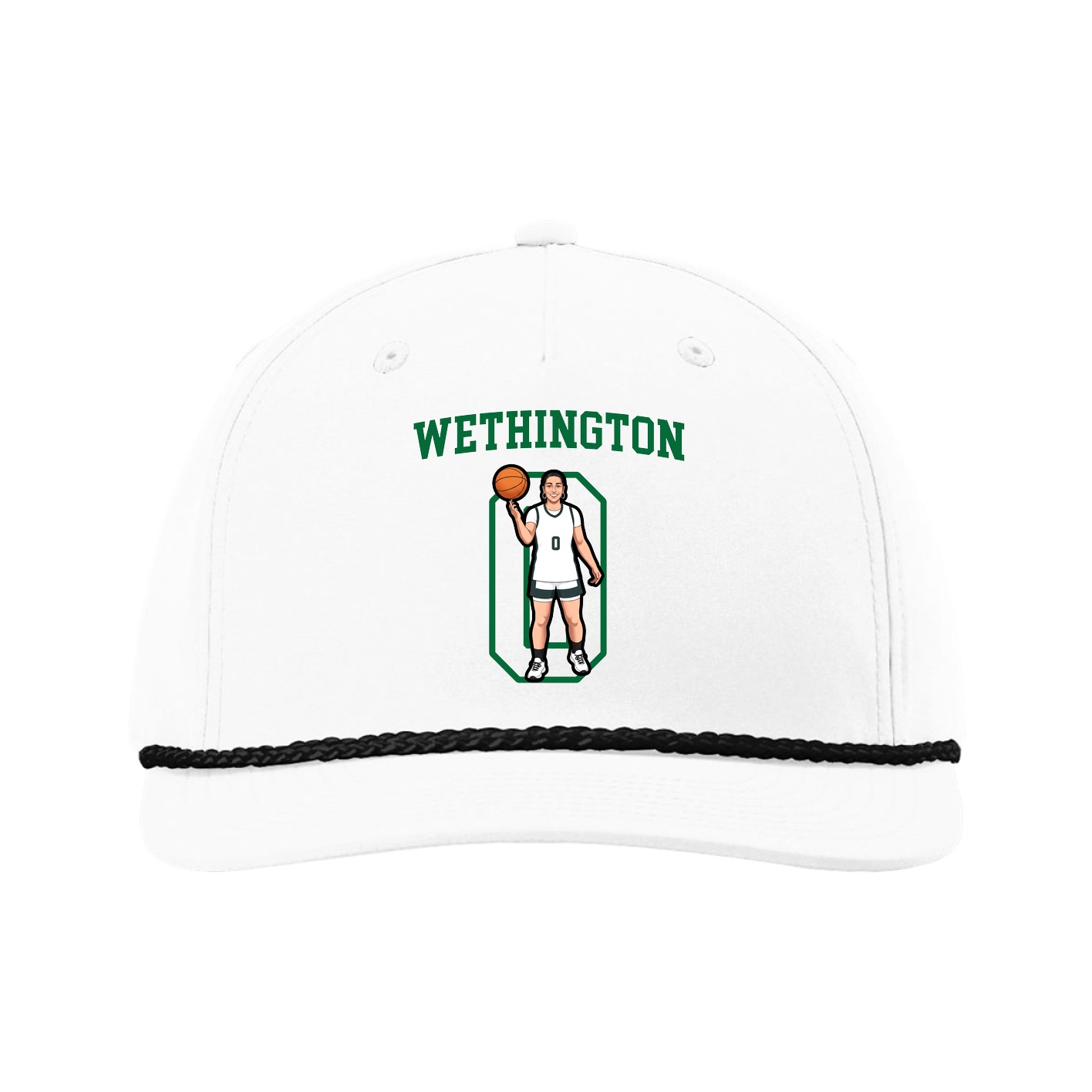 Five-Panel Classic Rope Cap — Shirsey in White