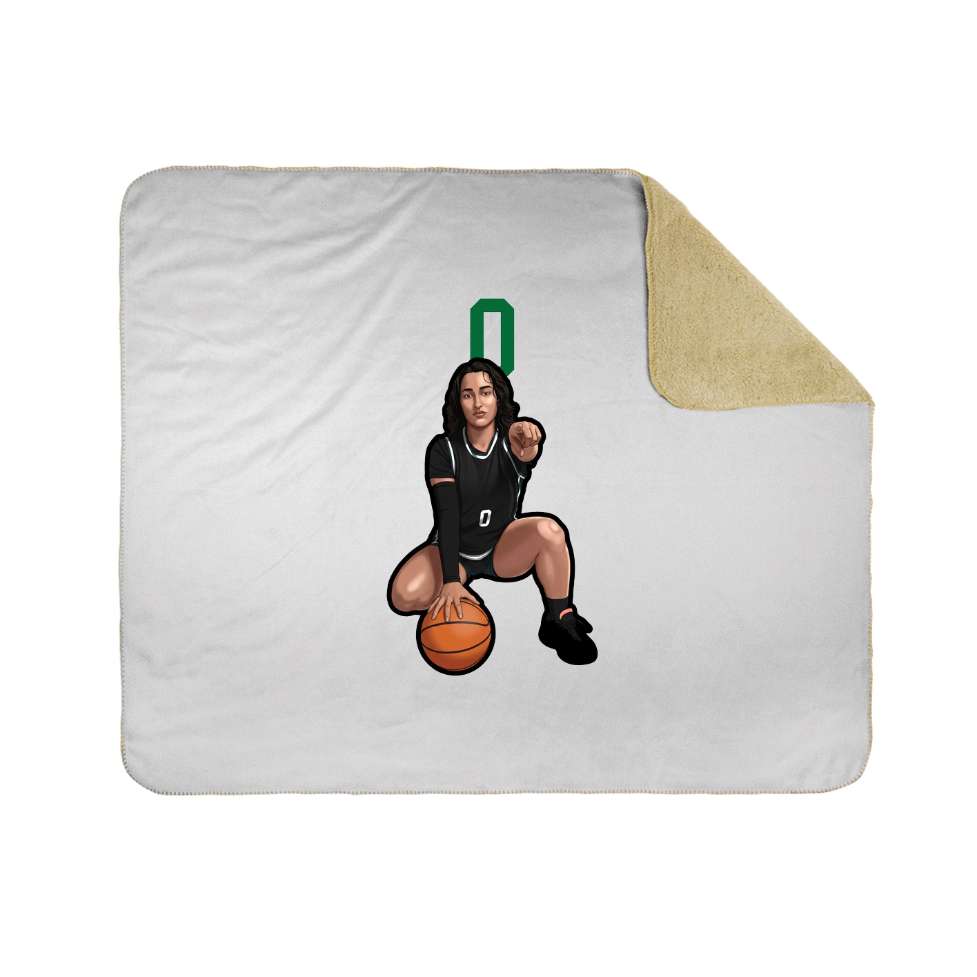 50x60 Sherpa Lined Throw Blanket