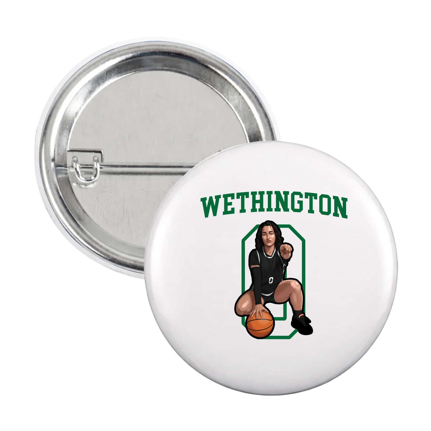 Game Day Button — Shirsey in White