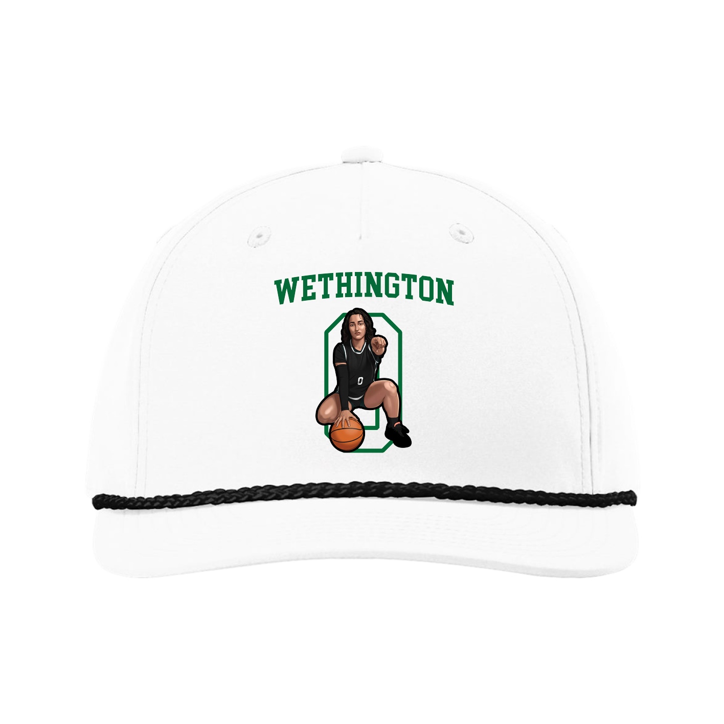 Five-Panel Classic Rope Cap — Shirsey in White