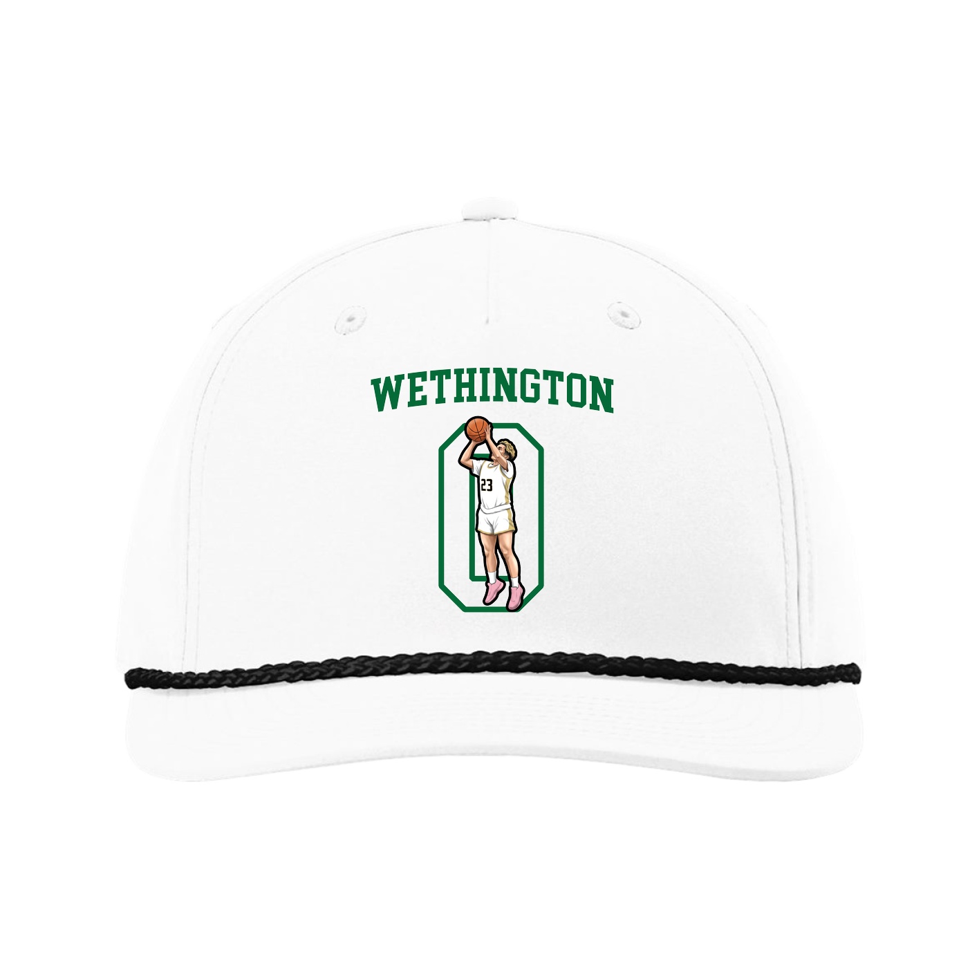 Five-Panel Classic Rope Cap — Shirsey in White