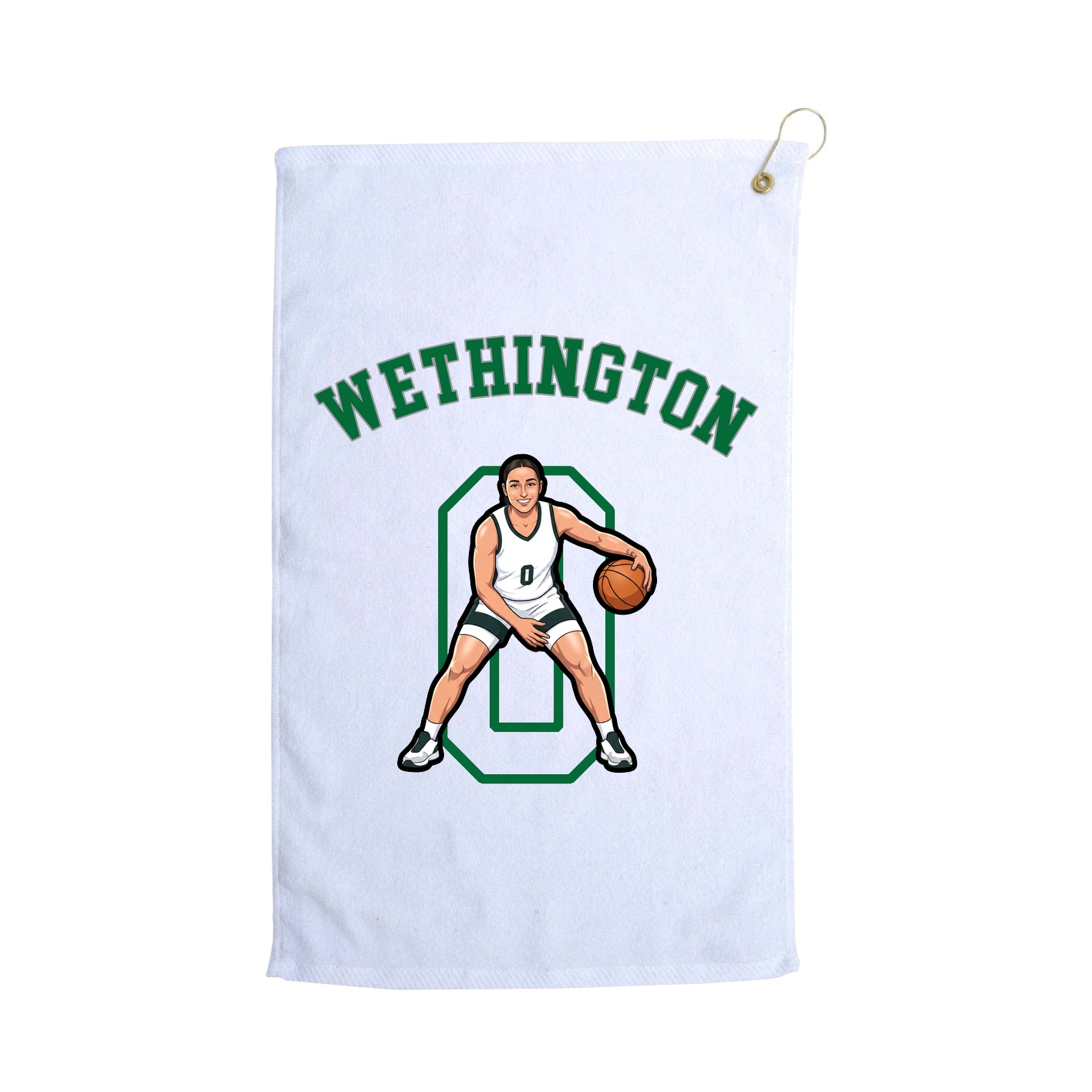 Golf Towel — Shirsey Arch in White