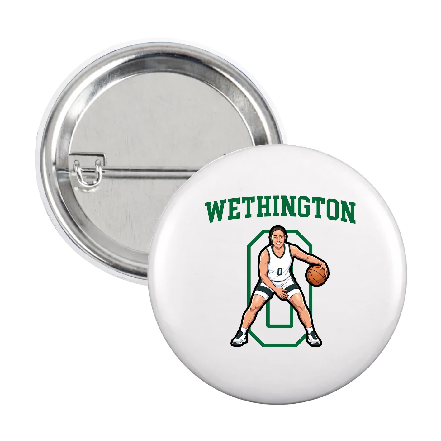 Game Day Button — Shirsey in White