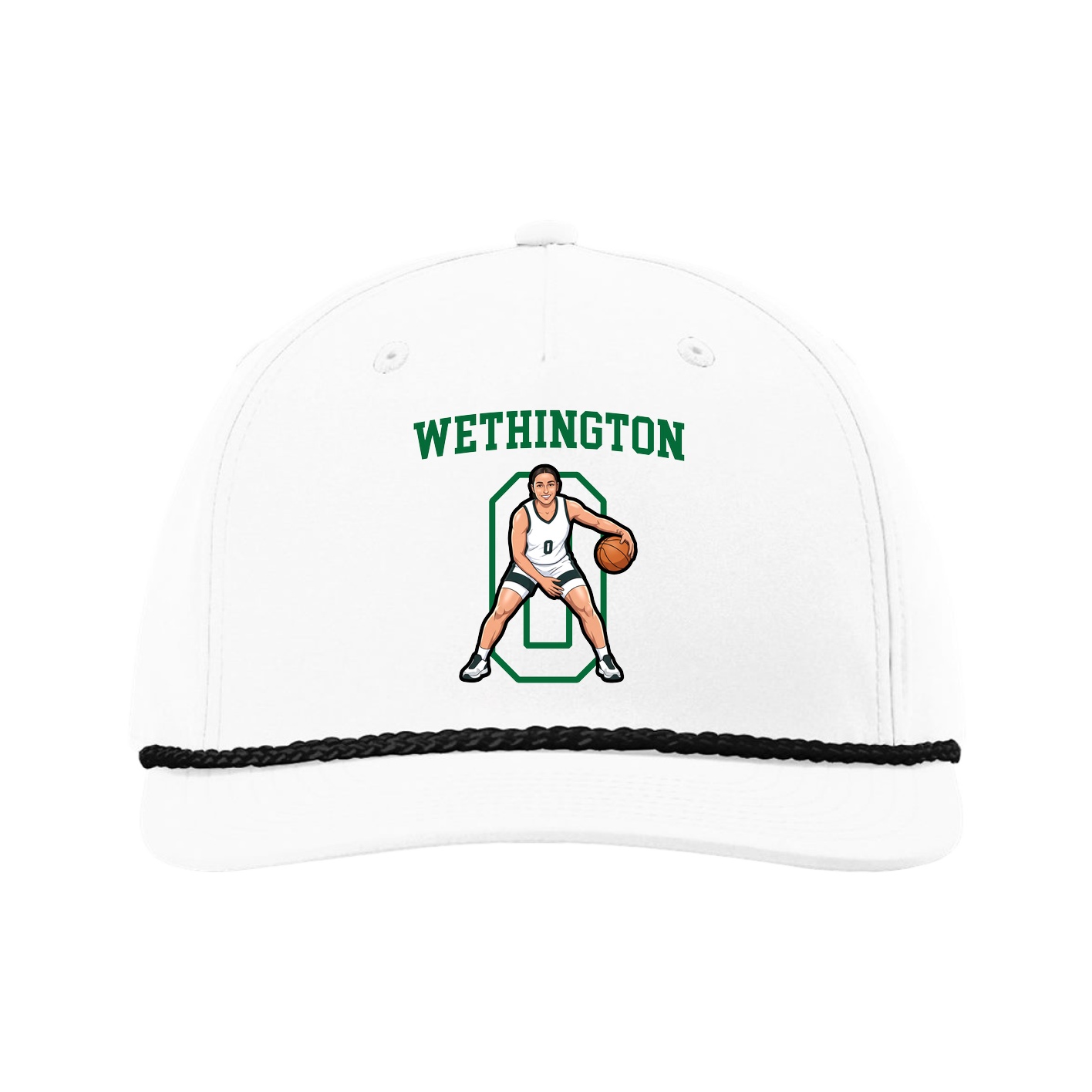 Five-Panel Classic Rope Cap — Shirsey in White