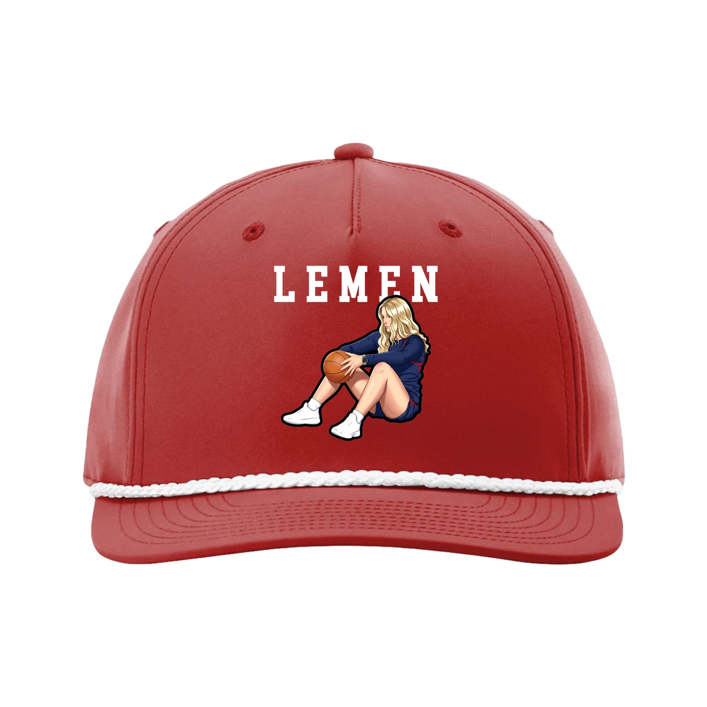 Five-Panel Classic Rope Cap — Shirsey in Red