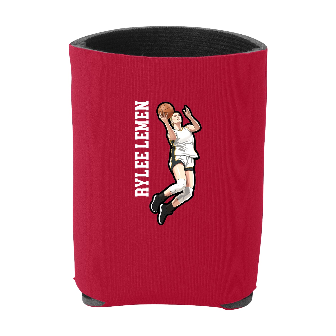 Can Holder — Name Vertical in Red