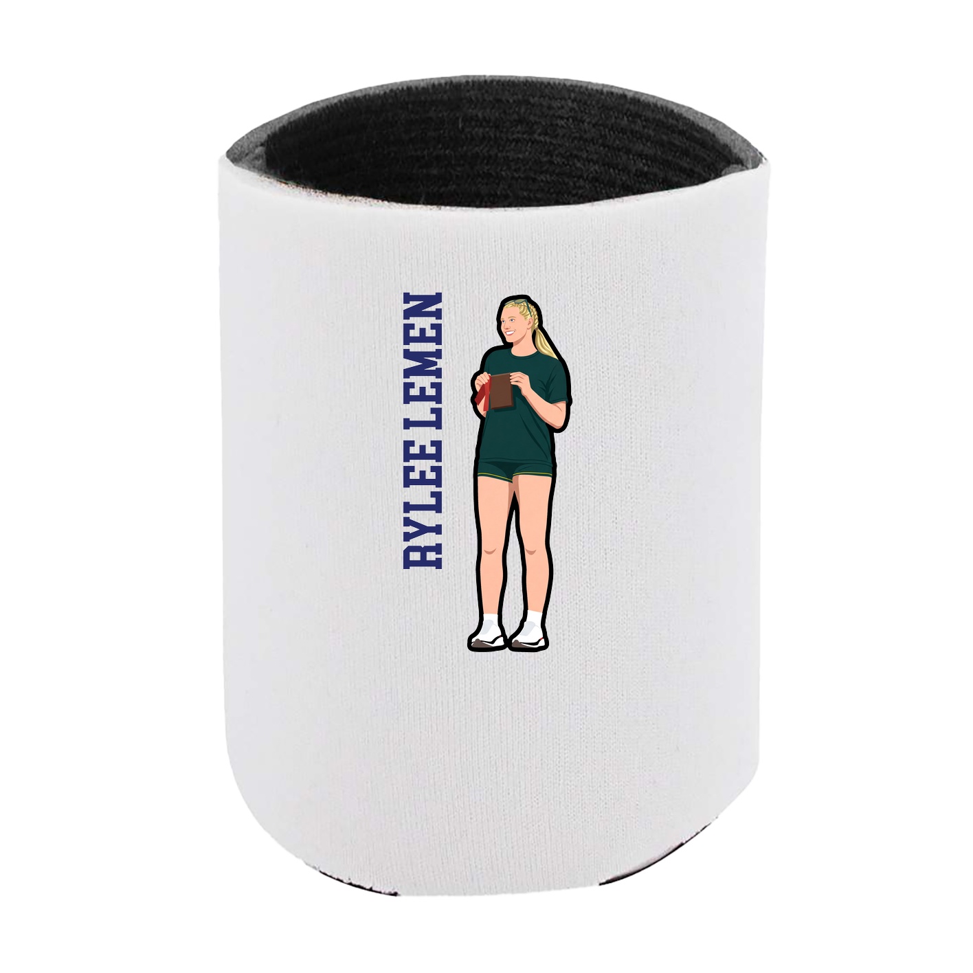 Can Holder — Name Vertical in White