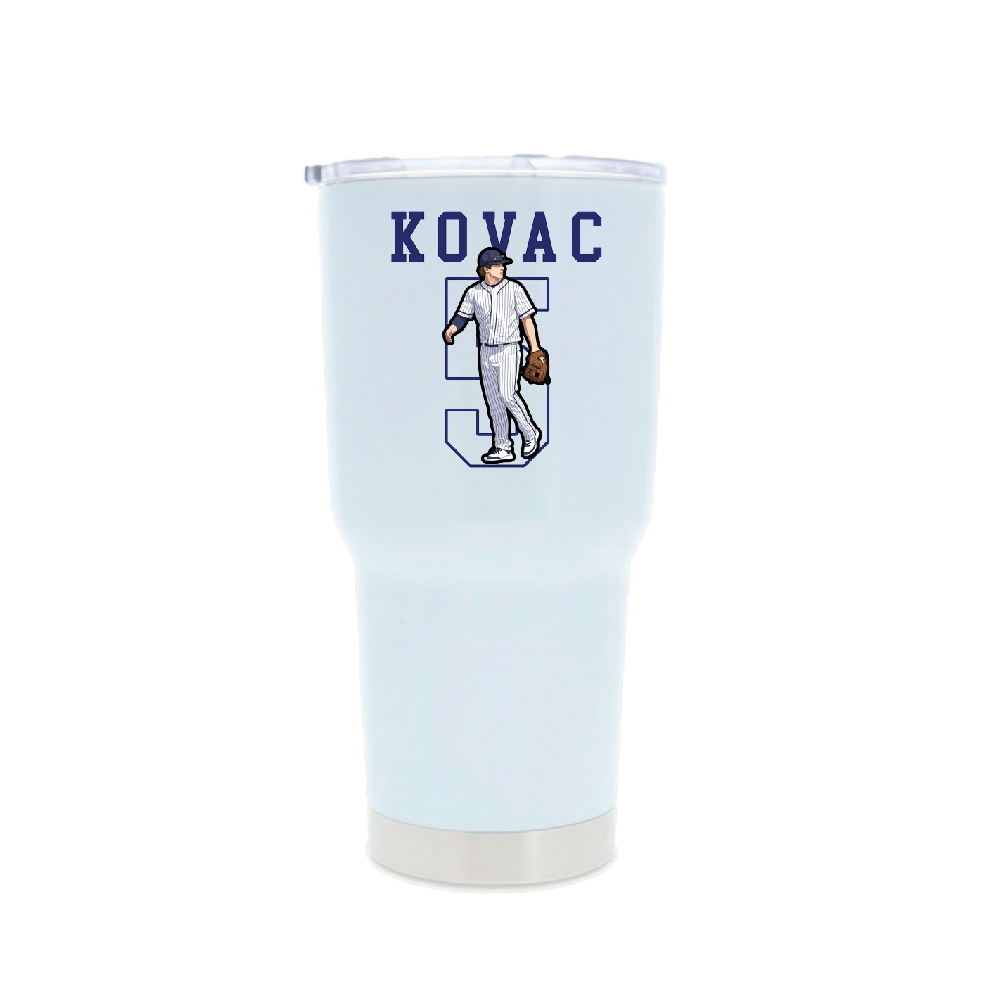 30oz Stainless Steel Tumbler — Shirsey in White