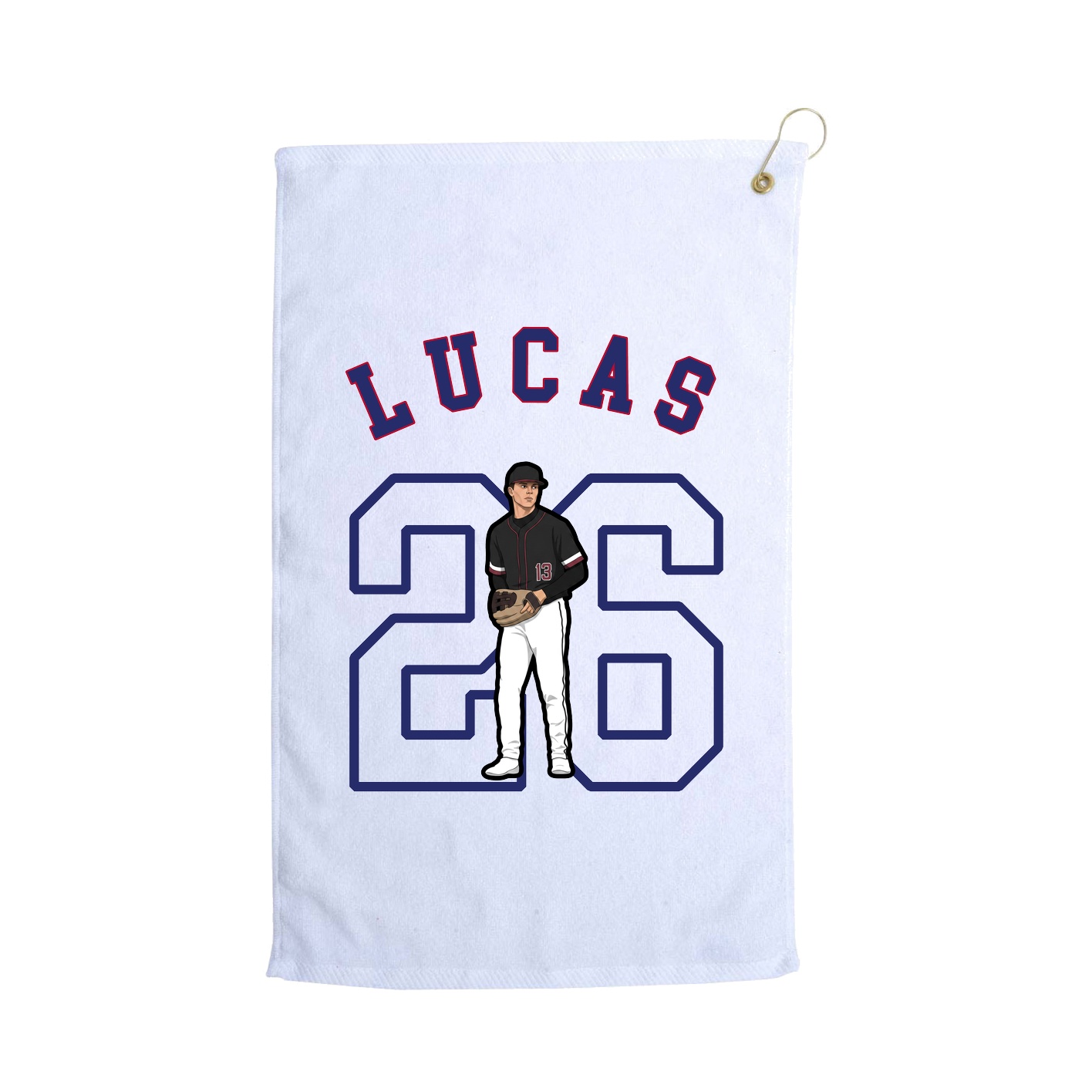 Golf Towel — Shirsey Arch in White