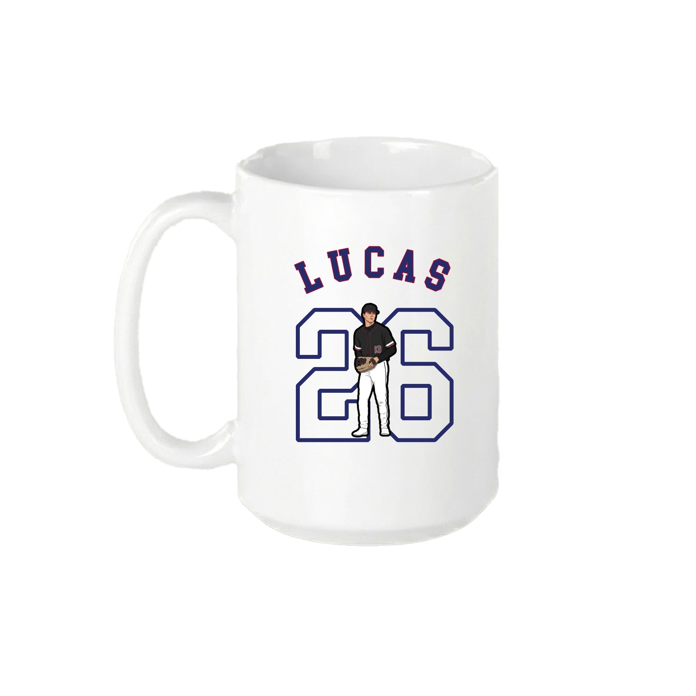15oz Coffee Mug — Shirsey Arch in White
