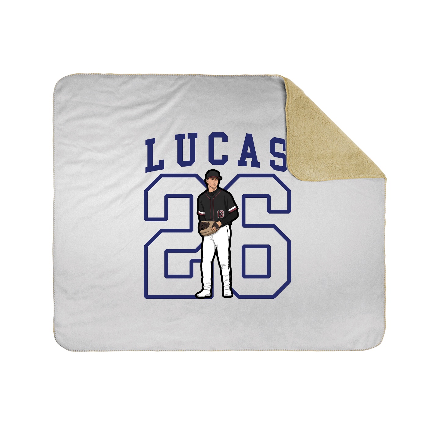 Throw Blanket — Shirsey in White
