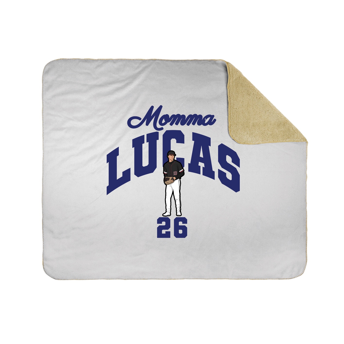 Throw Blanket — Mothers Day Arch in White