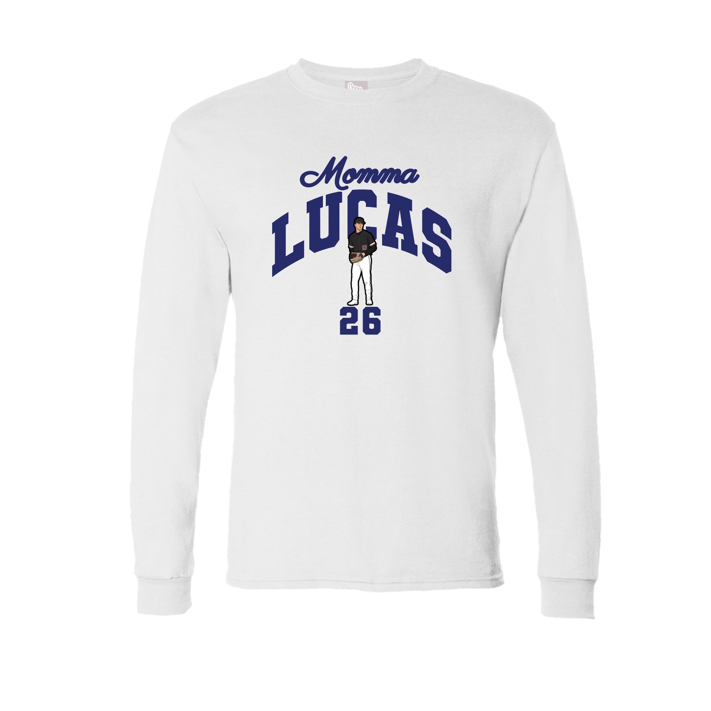 Long Sleeve Tee — Mothers Day Arch in White