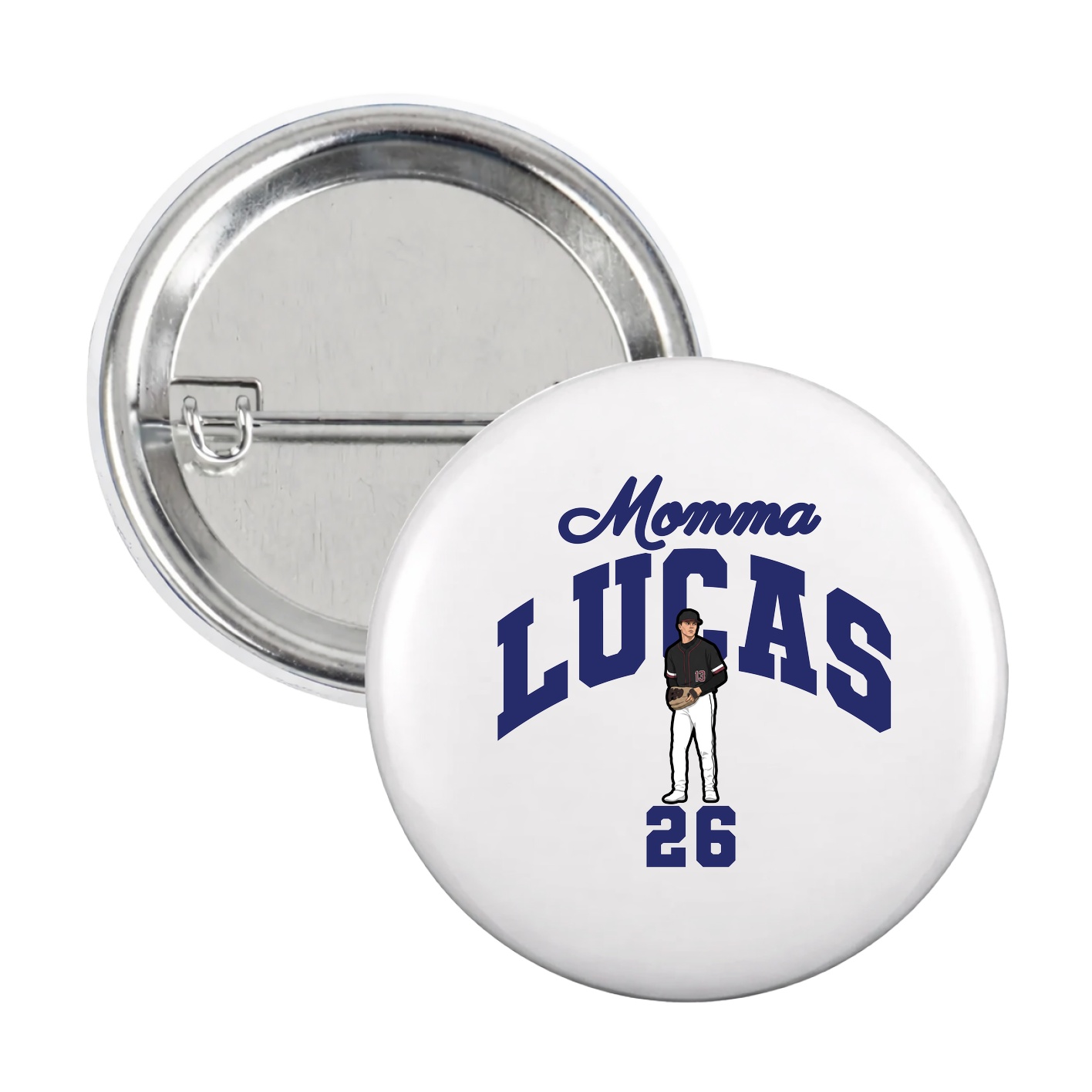 Game Day Button — Mothers Day Arch in White