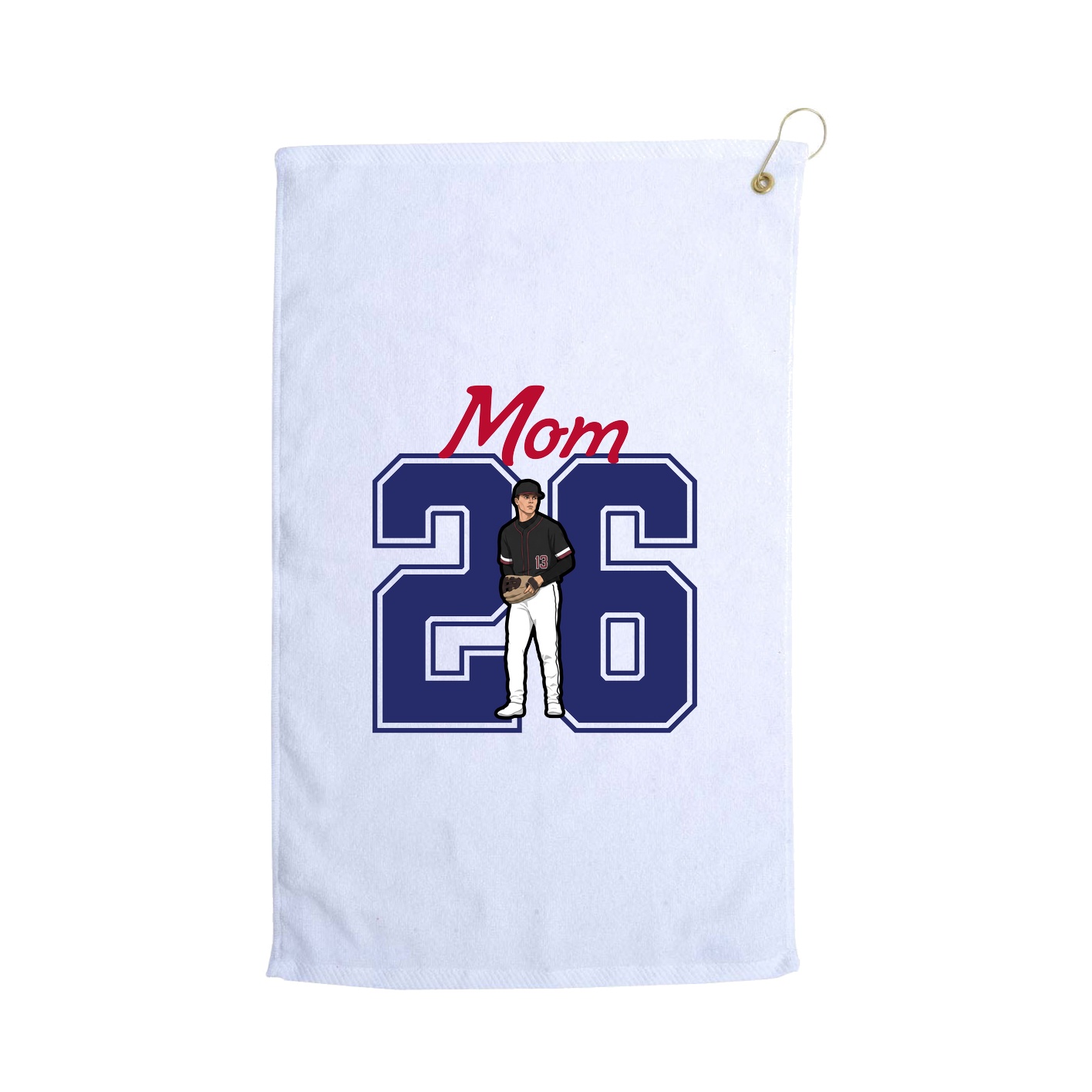 Golf Towel — Mothers Day Shirsey in White