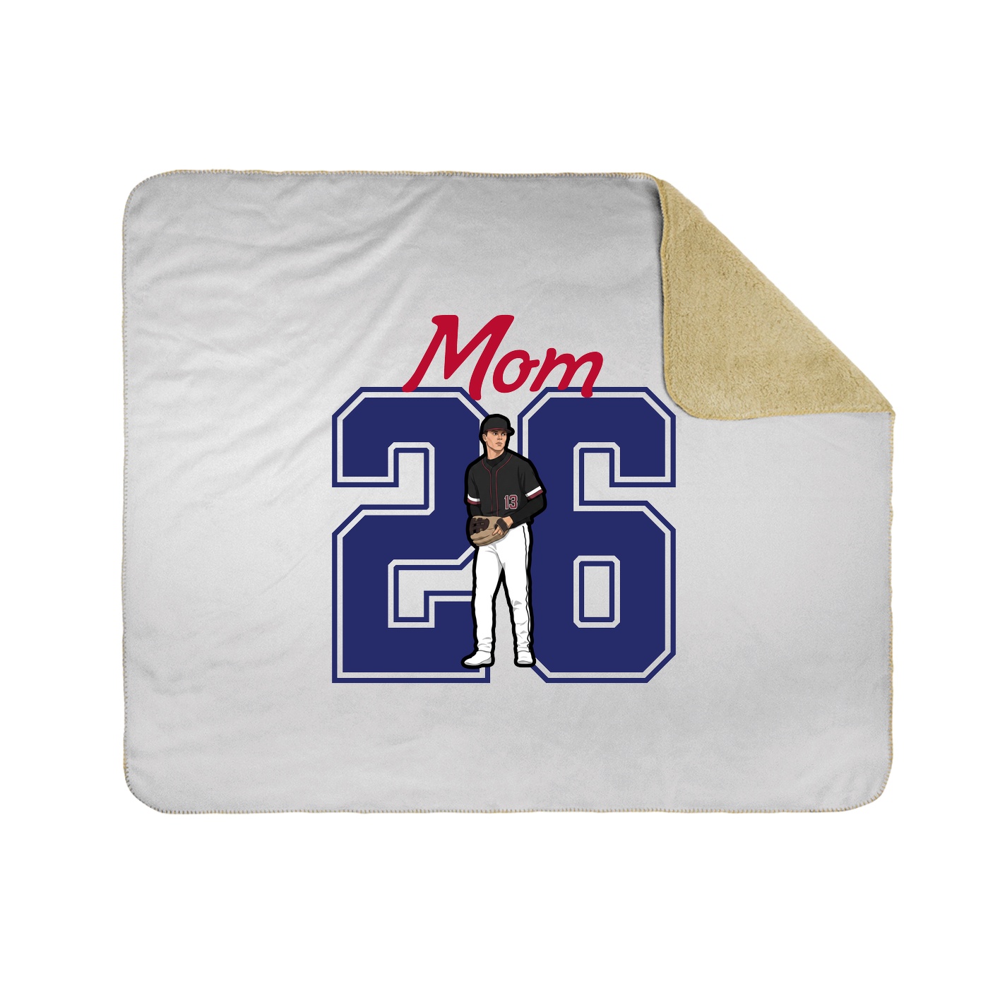 Throw Blanket — Mothers Day Shirsey in White