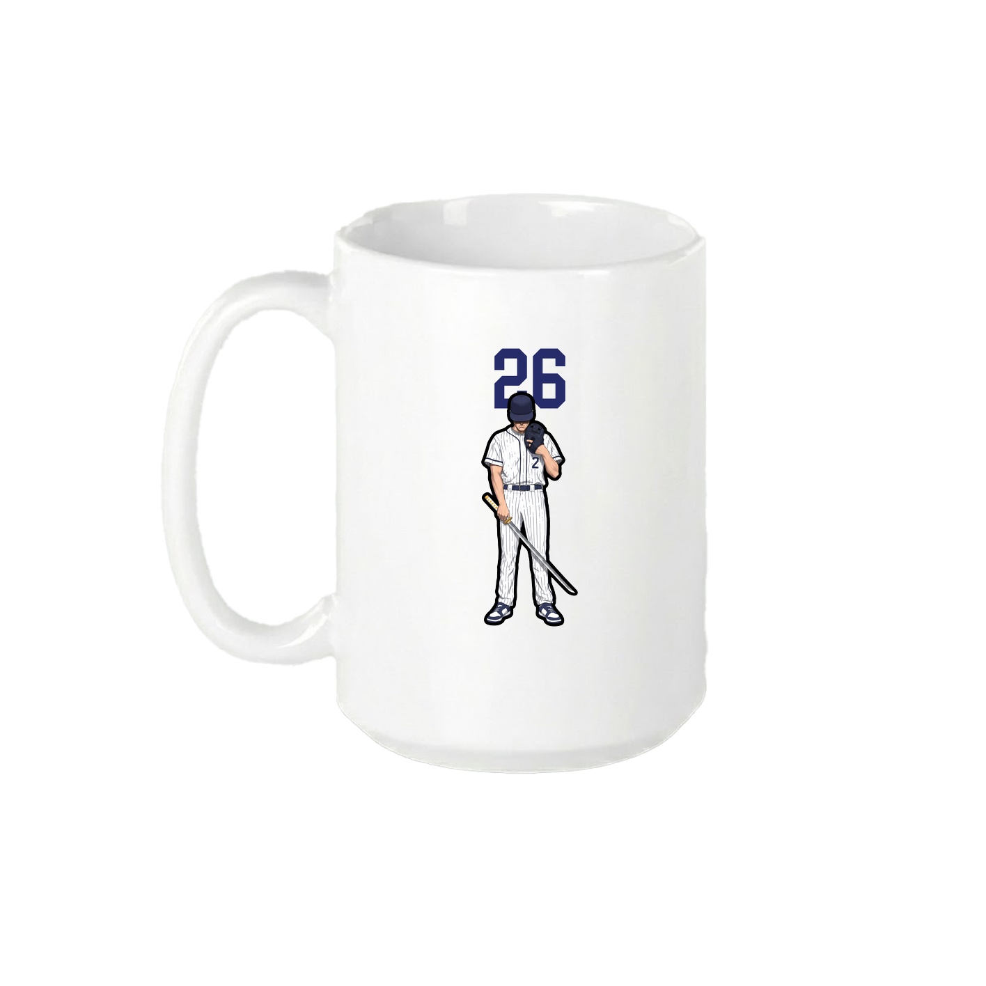 15oz Coffee Mug — Number Top in White