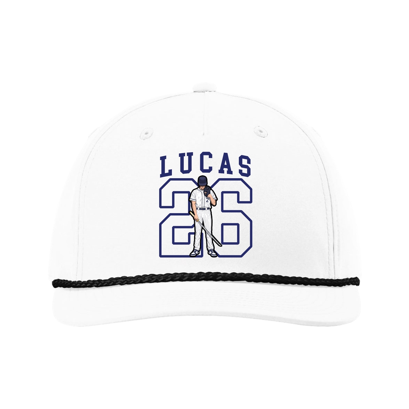 Five-Panel Classic Rope Cap — Shirsey in White