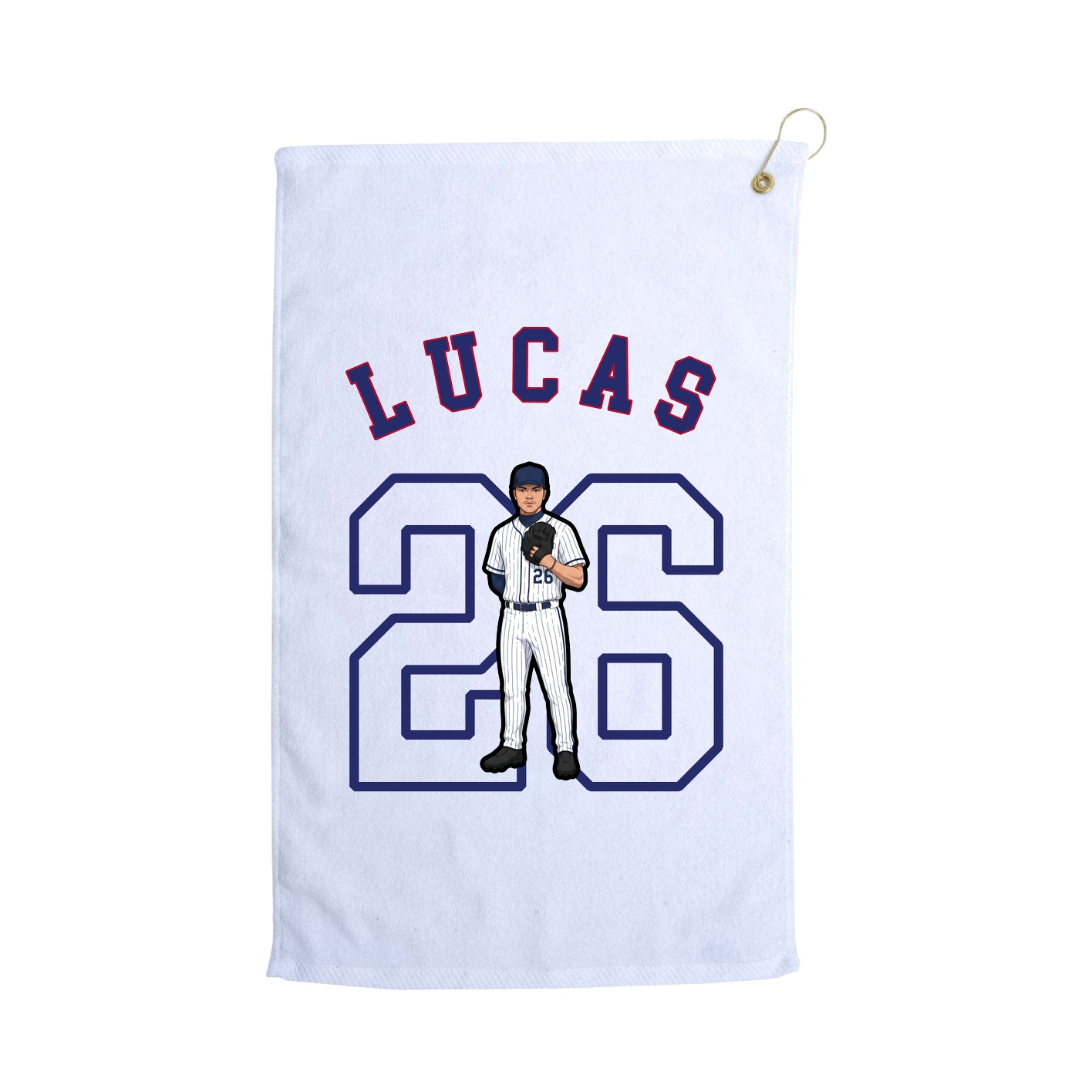 Golf Towel — Shirsey Arch in White
