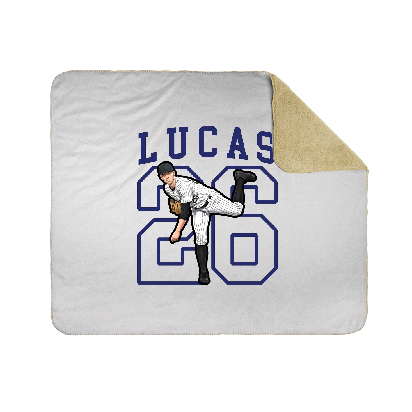 Throw Blanket — Shirsey in White