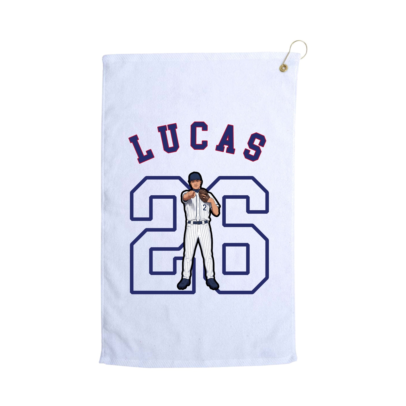 Golf Towel — Shirsey Arch in White