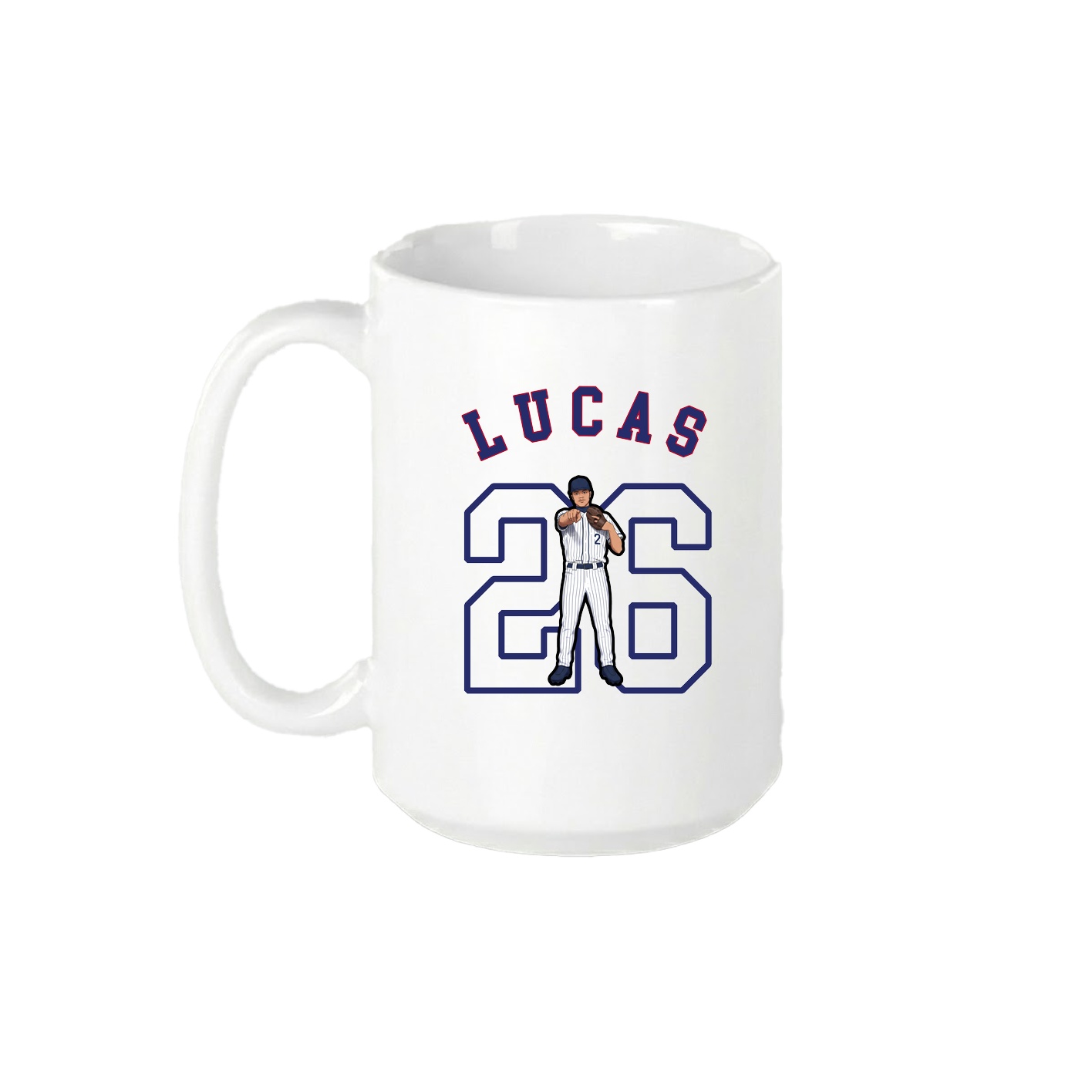 15oz Coffee Mug — Shirsey Arch in White