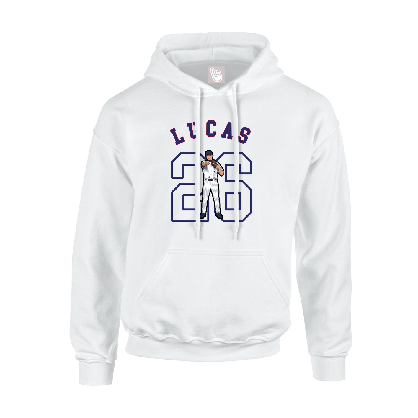 Hoodie — Shirsey Arch in White
