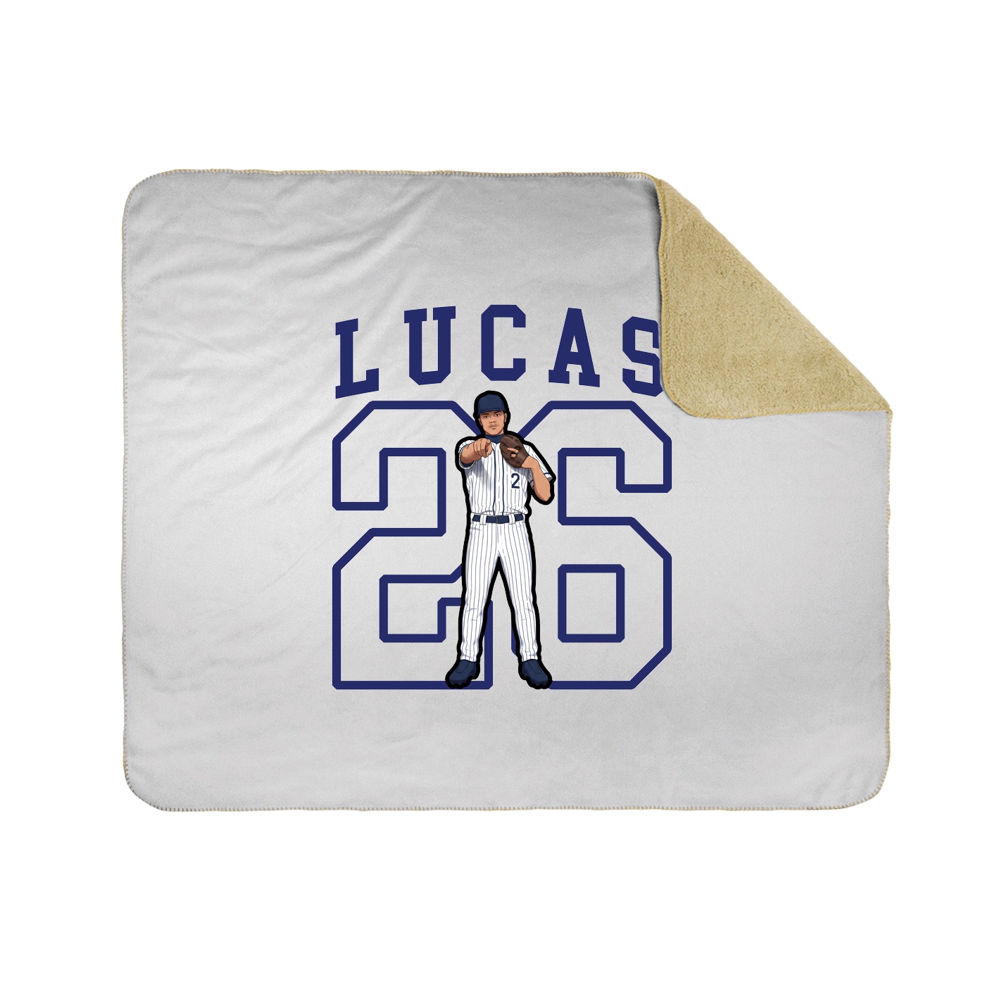 Throw Blanket — Shirsey in White