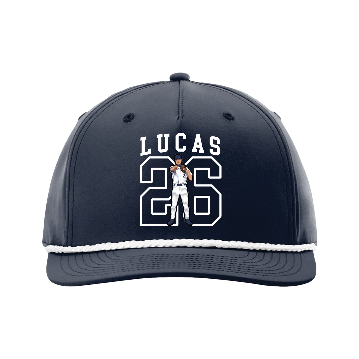 Five-Panel Classic Rope Cap — Shirsey in Navy