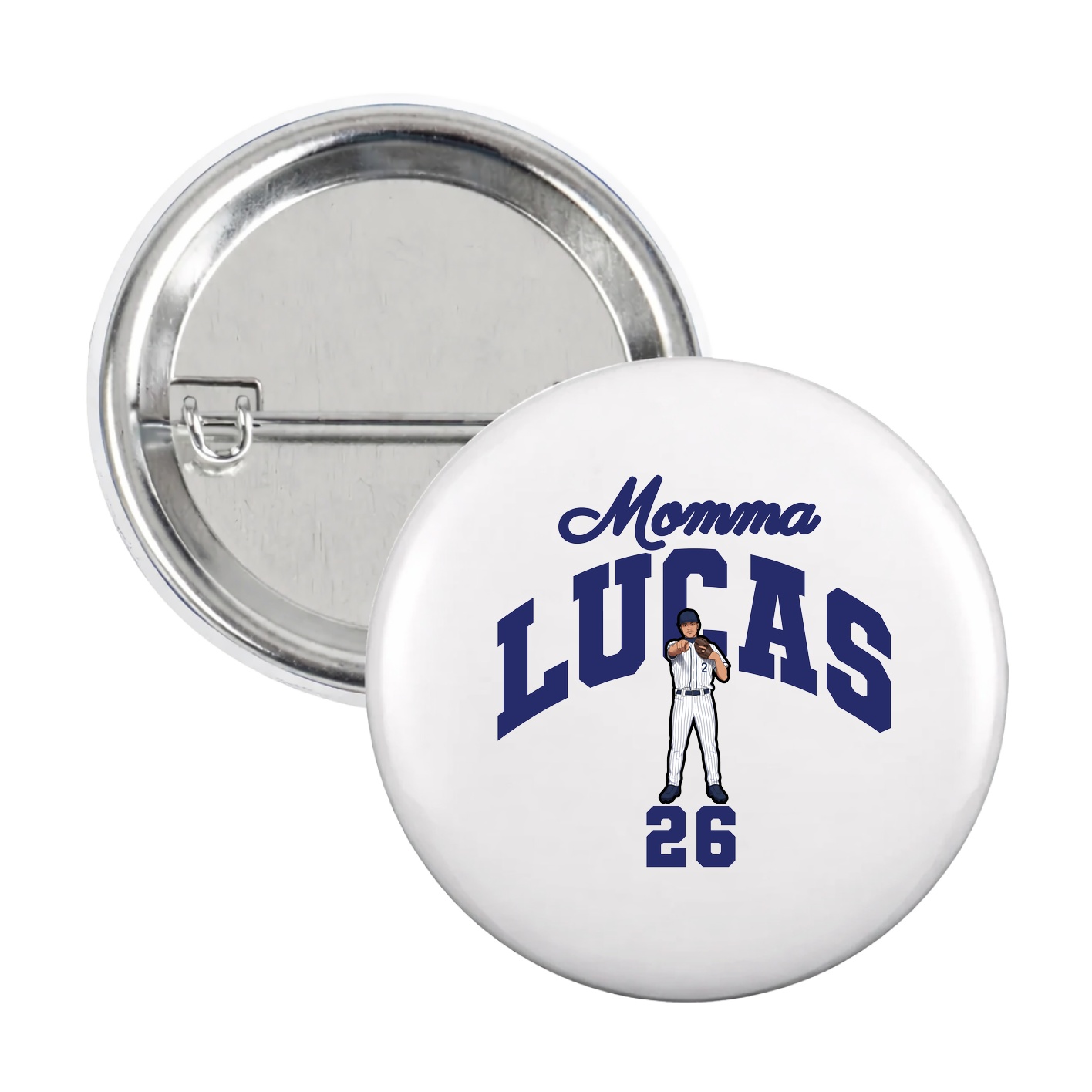 Game Day Button — Mothers Day Arch in White