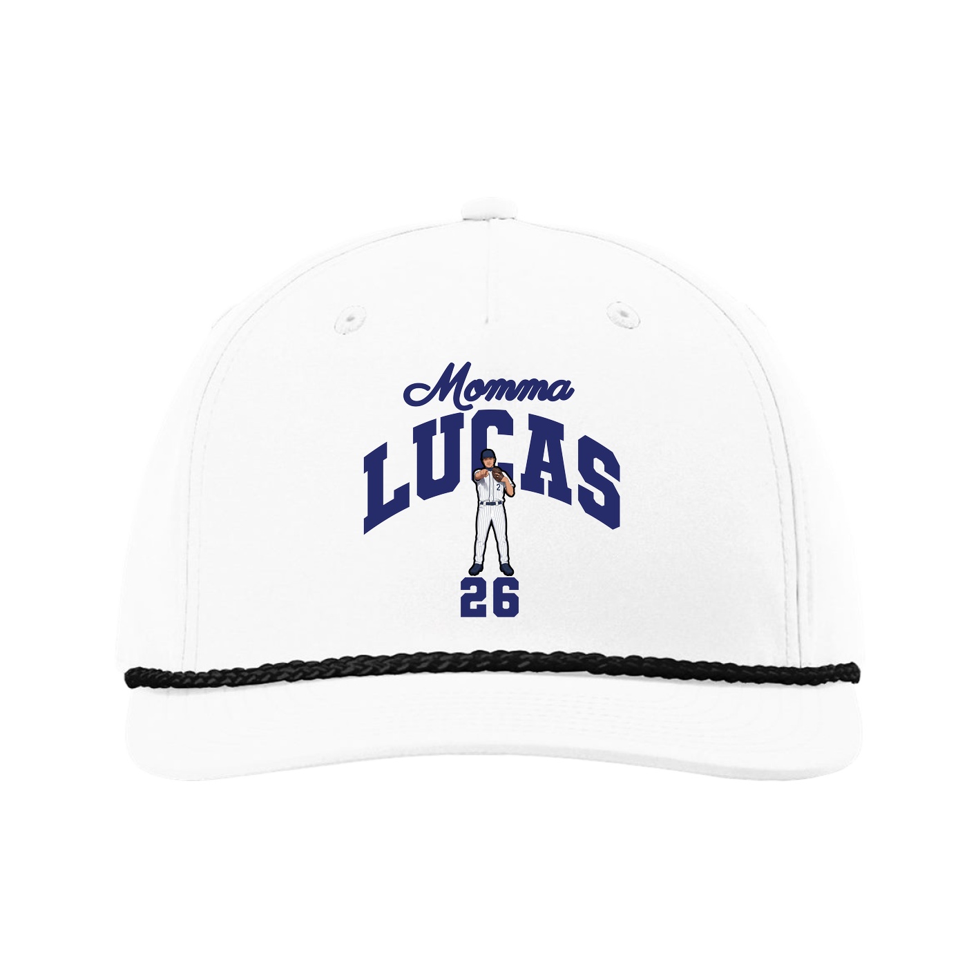Five-Panel Classic Rope Cap — Mothers Day Arch in White