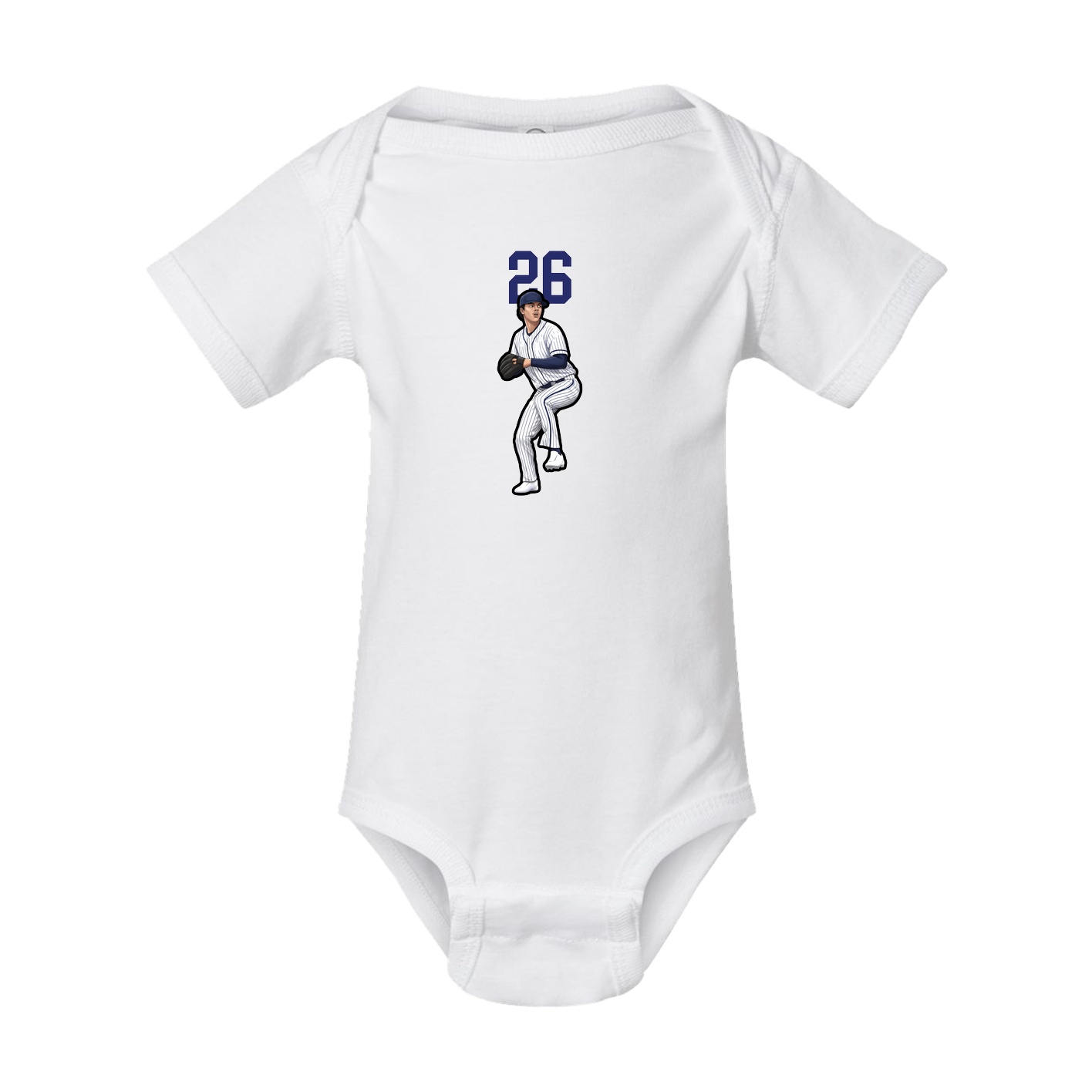 Baby Onesie — Number Top in White