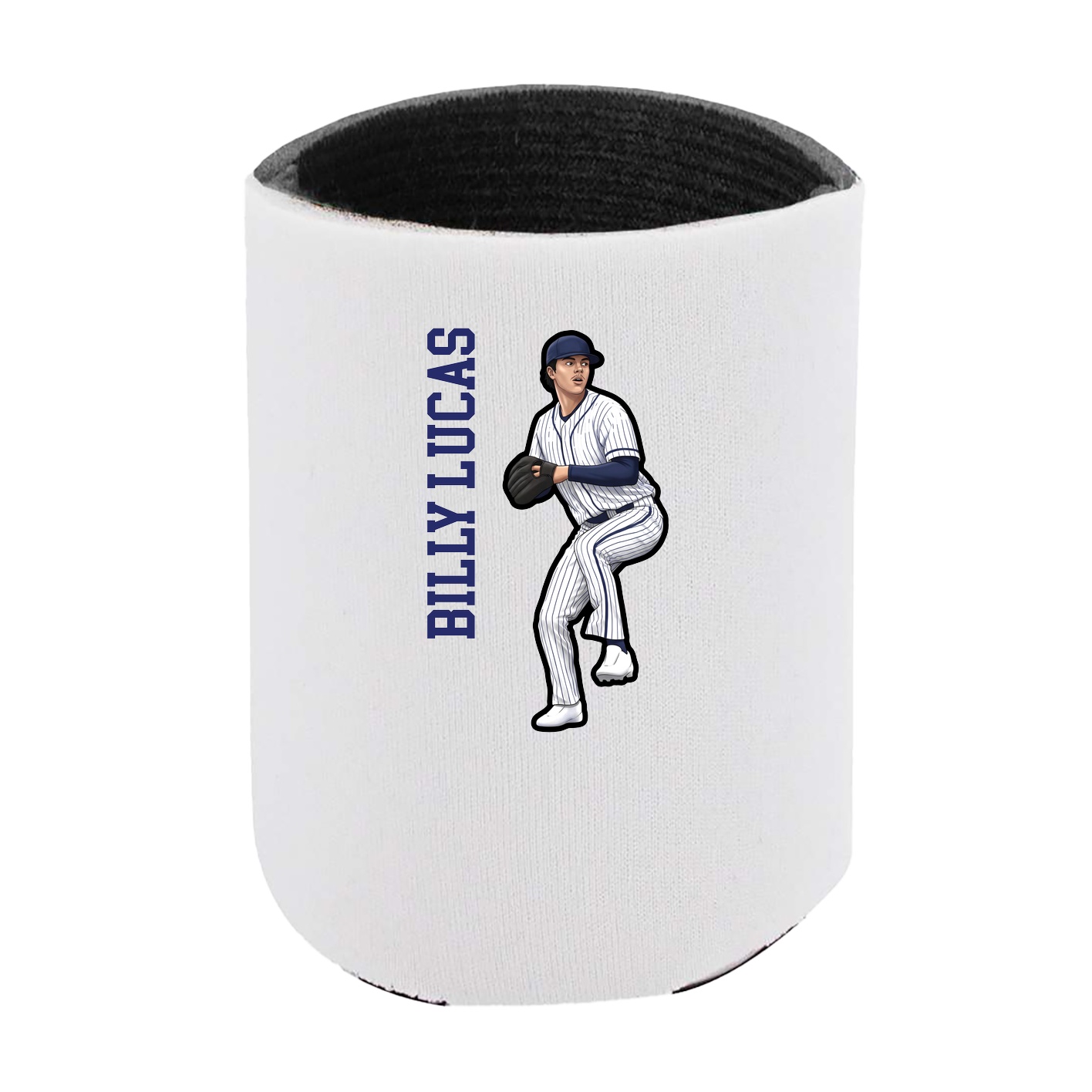 Can Holder — Name Vertical in White